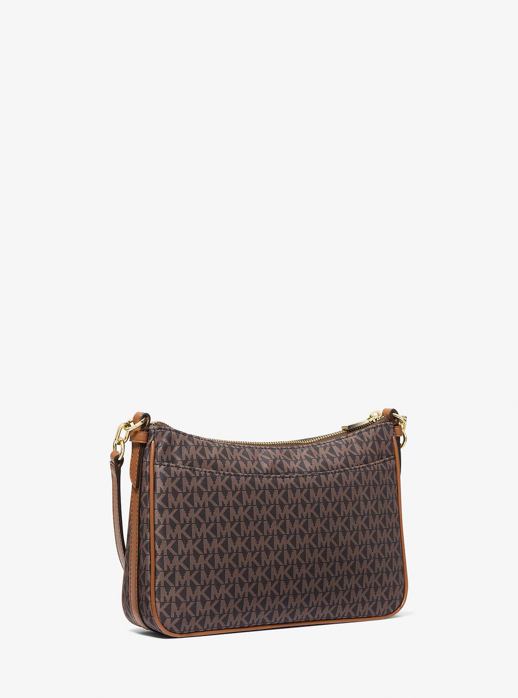 Michael Kors Jet Set Medium Signature Signature Logo Print Woven Convertible Pochette