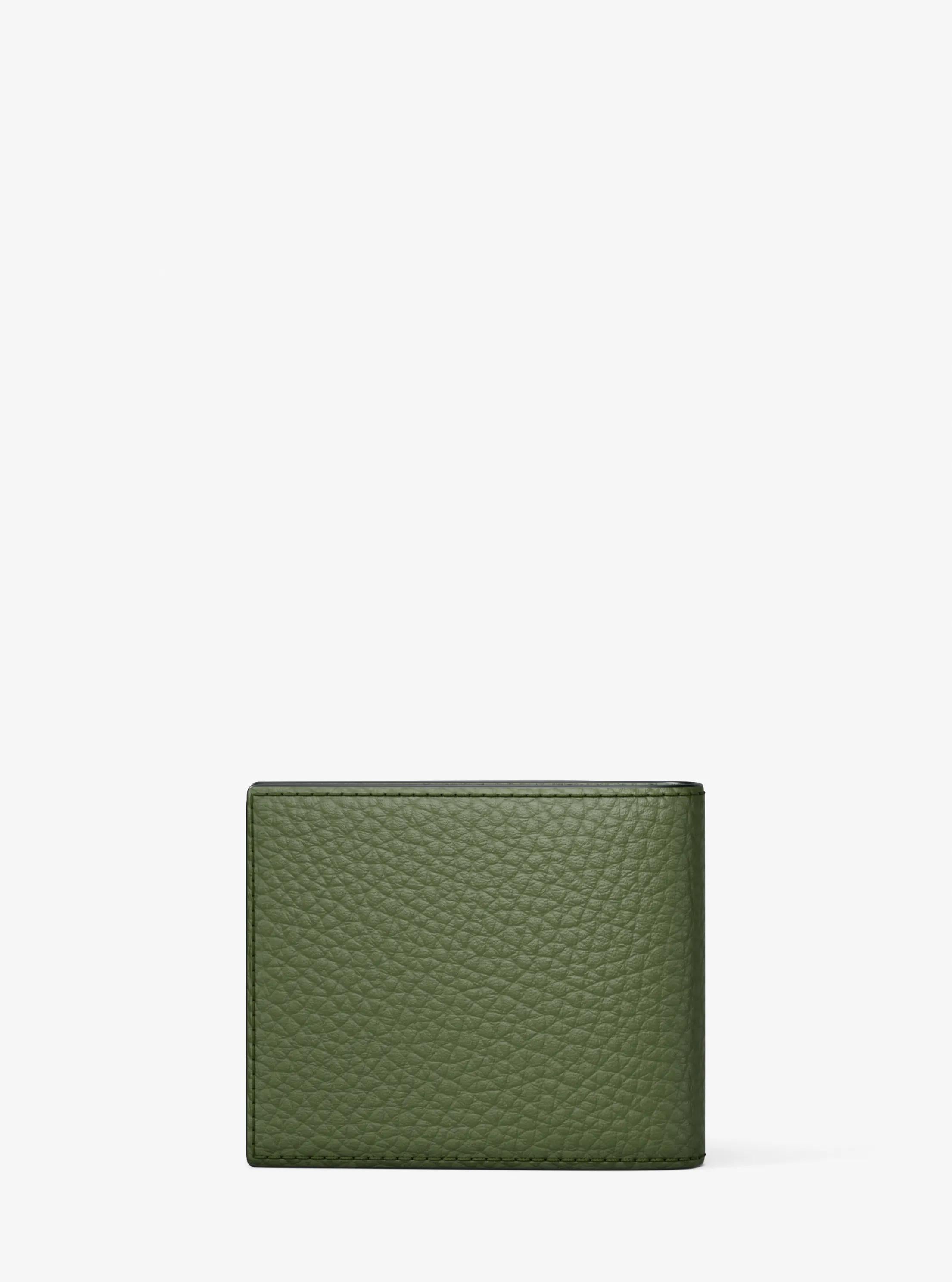 Michael Kors Hudson Pebbled Leather Billfold Wallet