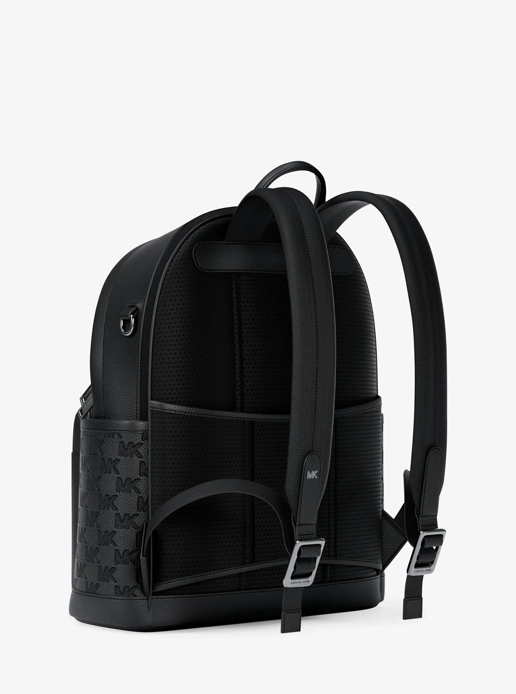 Michael Kors Jet Set Medium Signature Logo Debossed Pebbled Leather Backpack Travel School Bag