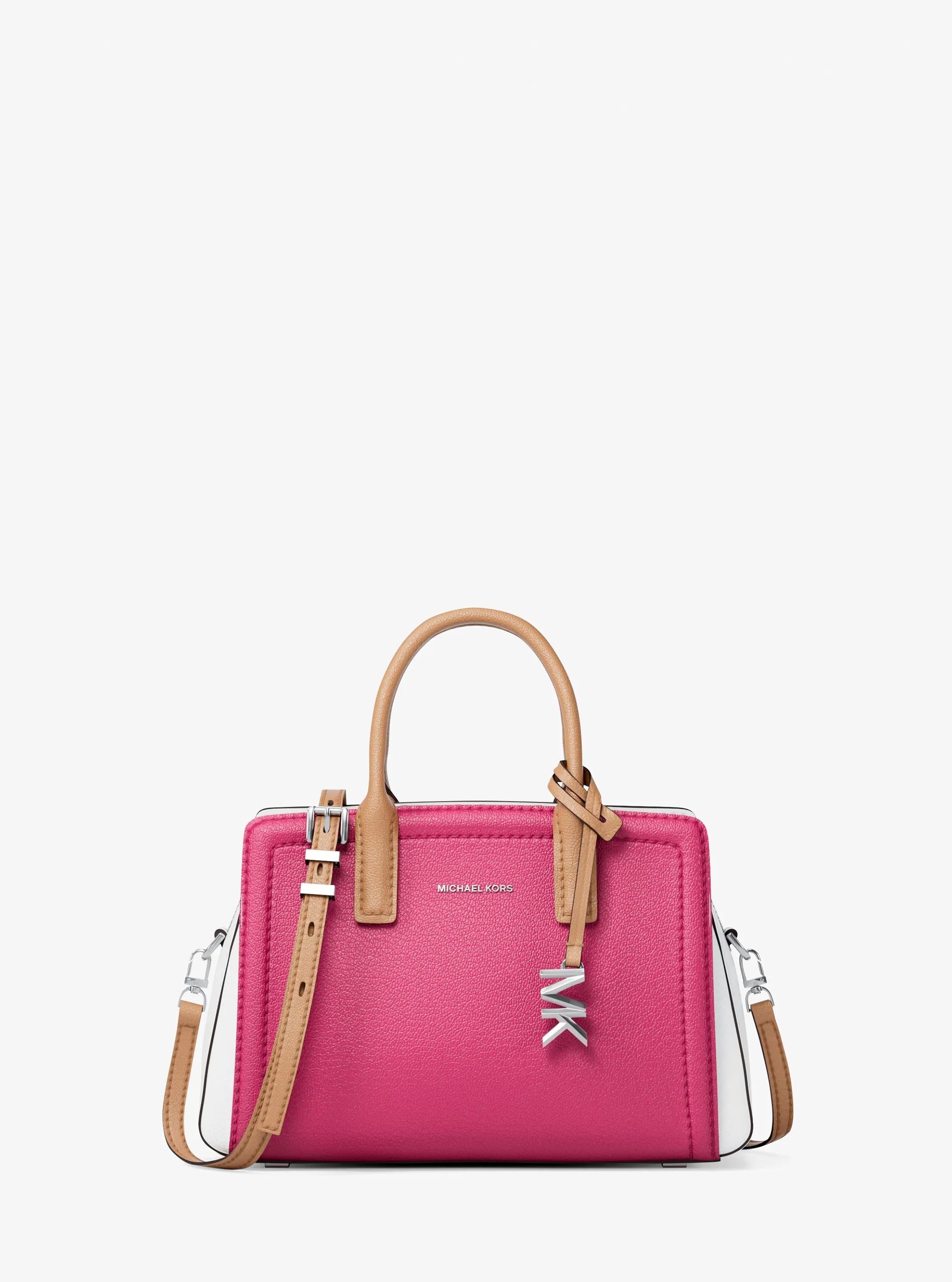 Michael Kors Laila Extra-Small Color-Block Leather Crossbody Bag Bag