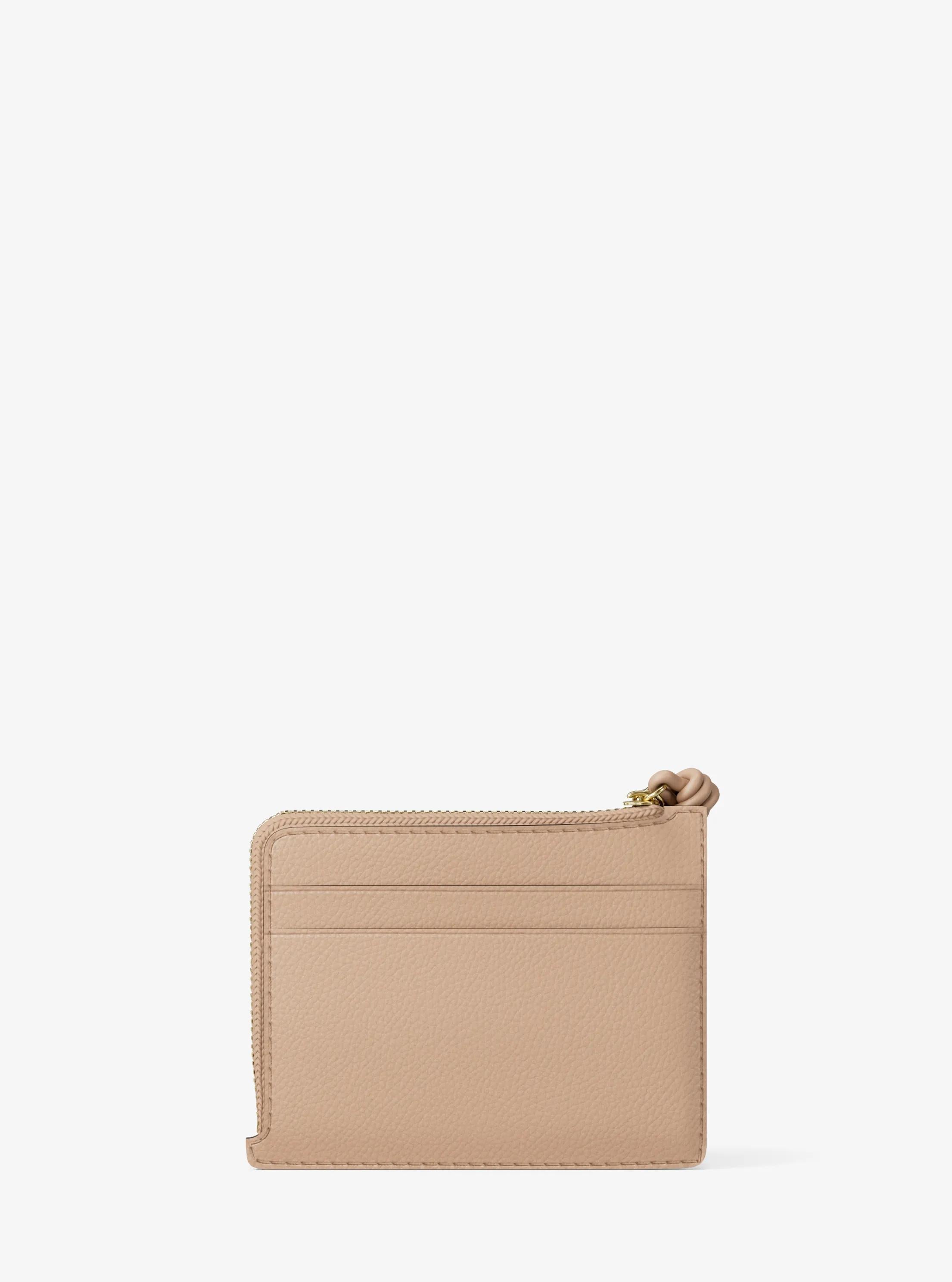 Michael Kors Jet Set Small Pebbled Leather Card Case Wristlet