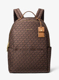 Michael Kors Sable Large Printed Signature Signature Logo Backpack Travel School Bag