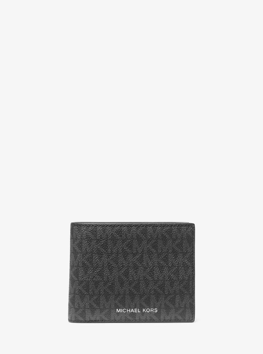 Michael Kors Harrison Signature Logo Billfold Wallet With Passcase
