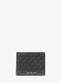 Michael Kors Harrison Signature Logo Billfold Wallet With Passcase