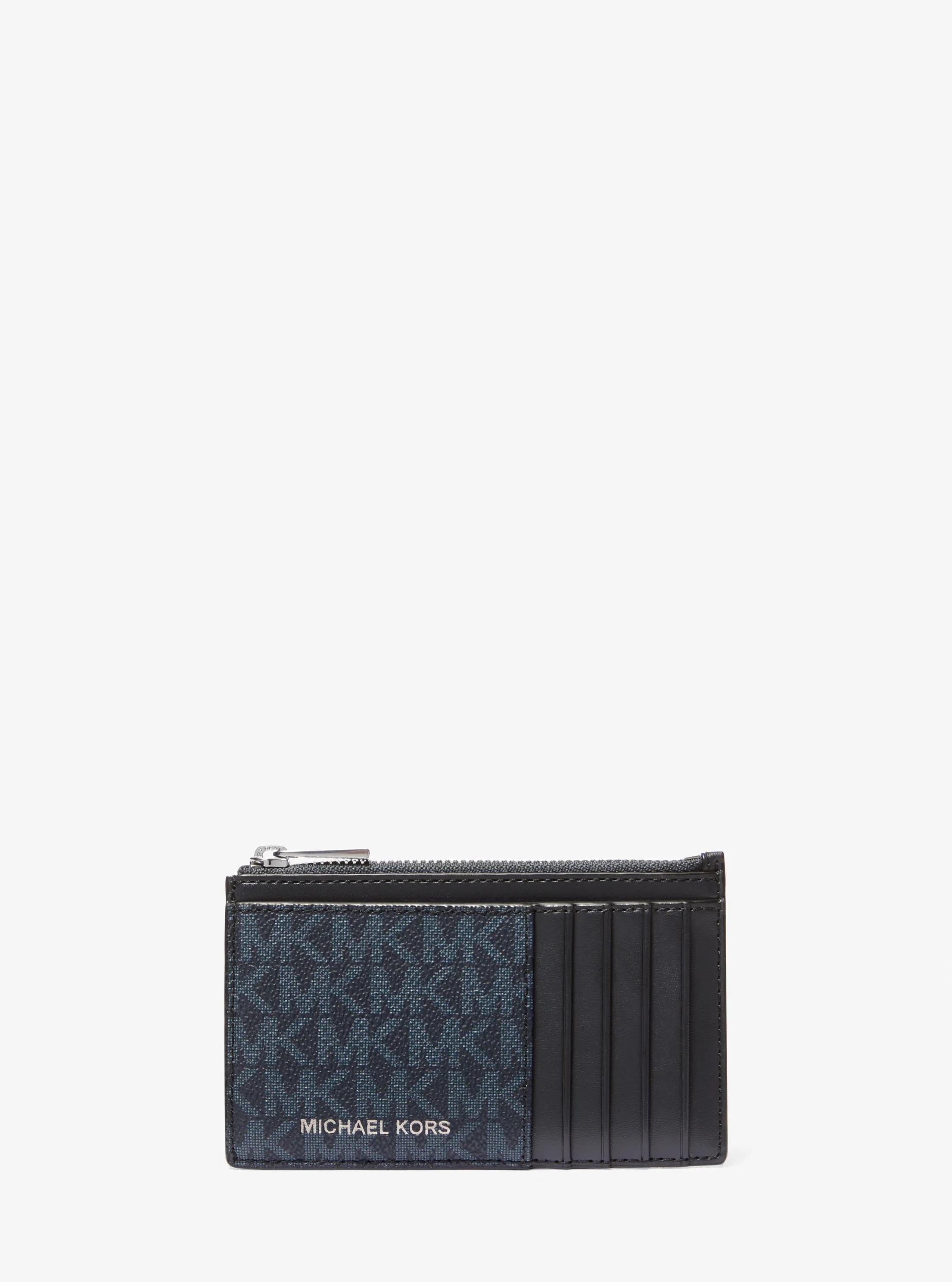 Michael Kors Cooper Slim Signature Signature Logo Zip Wallet