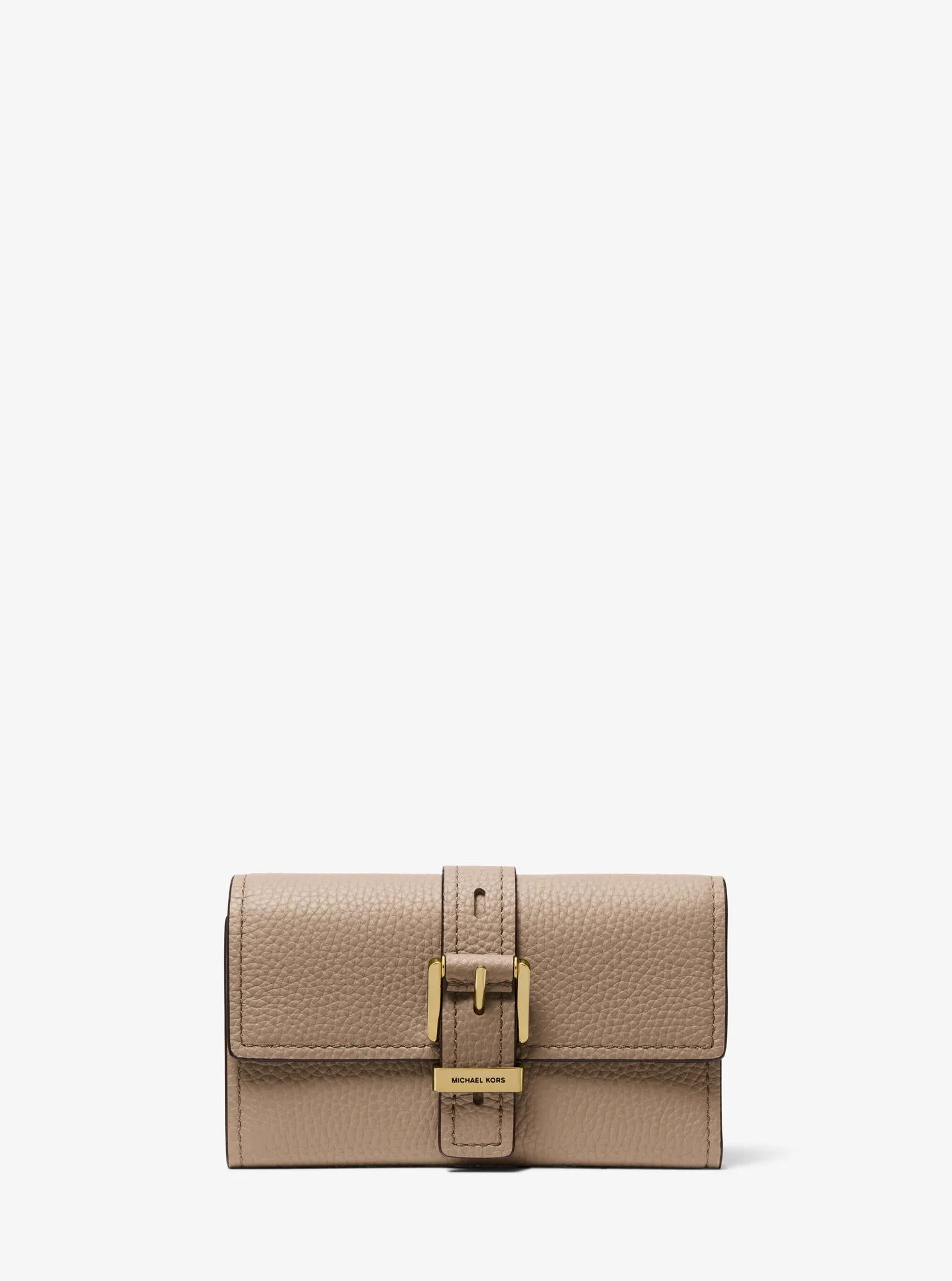 Michael Kors Nolita Medium Pebbled Leather Tri-Fold Wallet