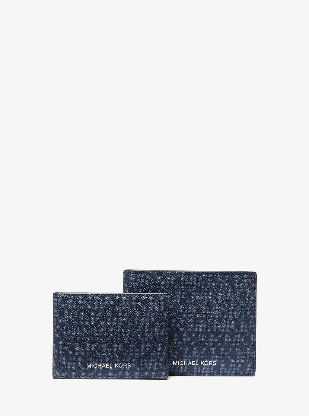 Michael Kors Harrison Signature Logo Billfold Wallet With Passcase