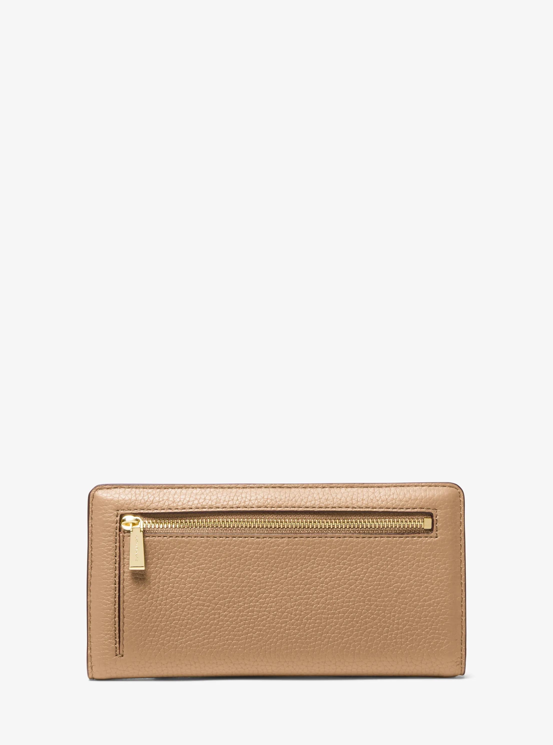 Michael Kors Bryant Large Pebbled Leather Snap-Front Wallet