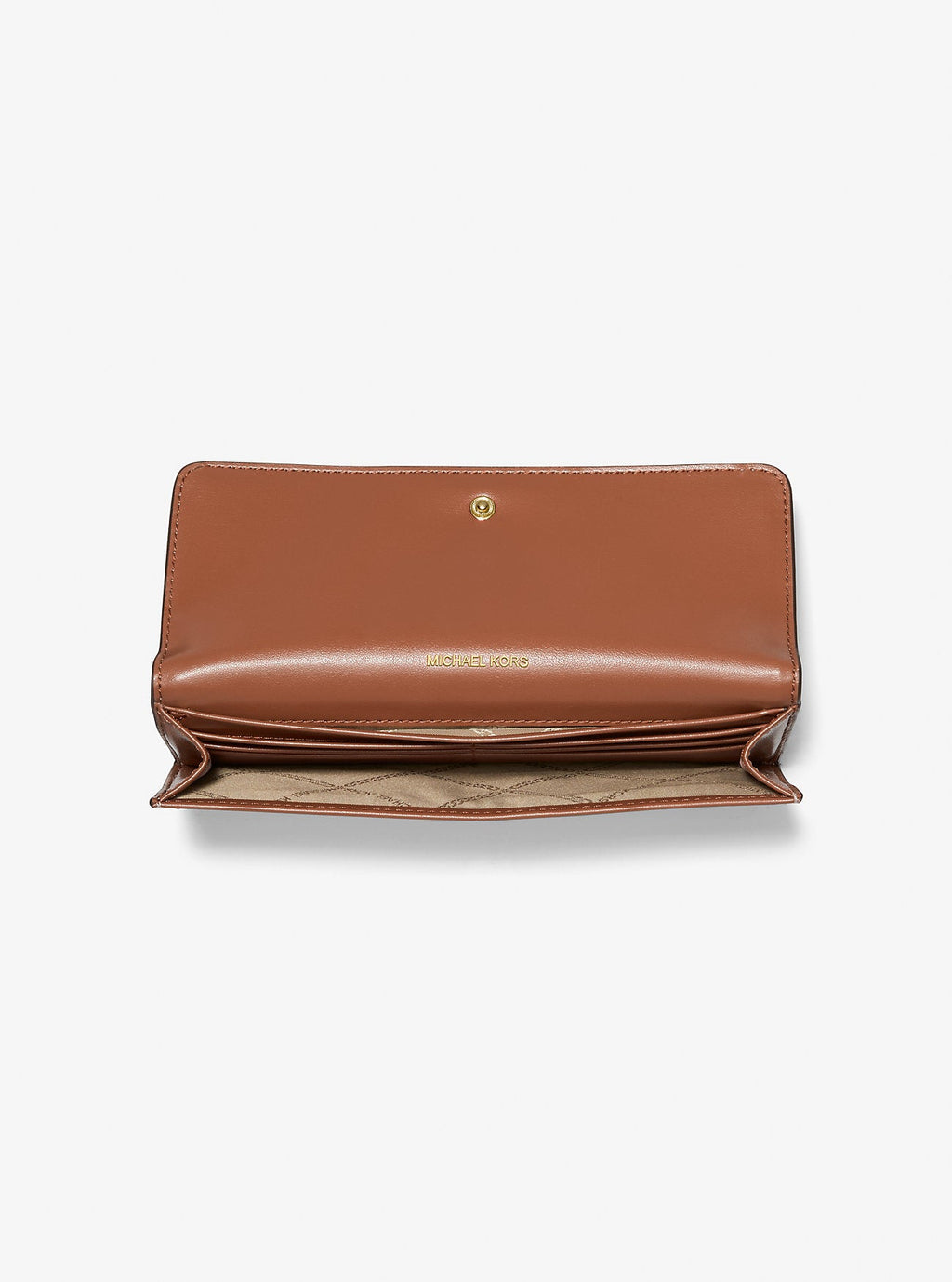 Michael Kors Jet Set Large Signature Signature Logo Snap-Front Wallet