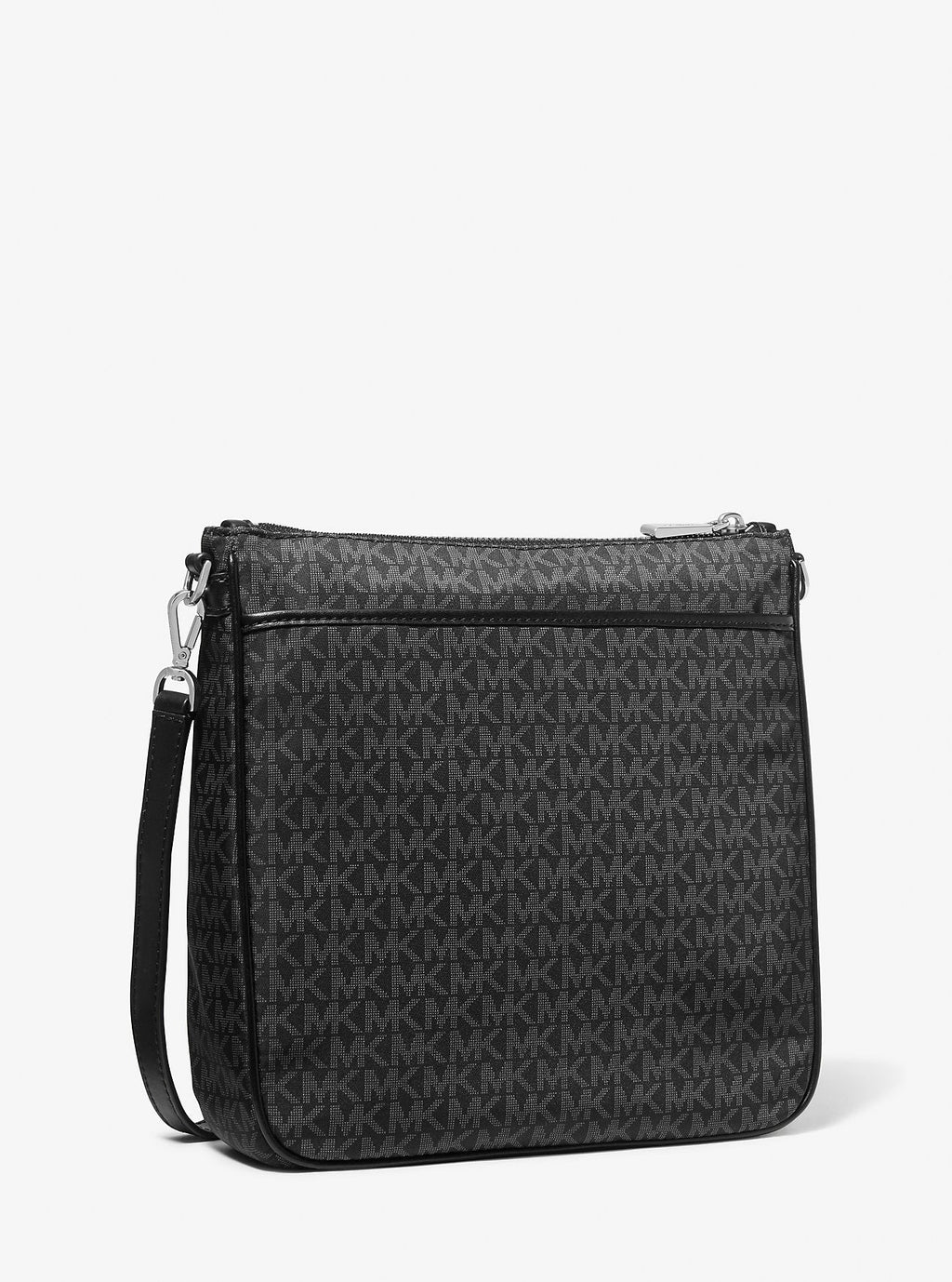 Michael Kors Jet Set Large Signature Logo Print Woven Crossbody Bag Bag