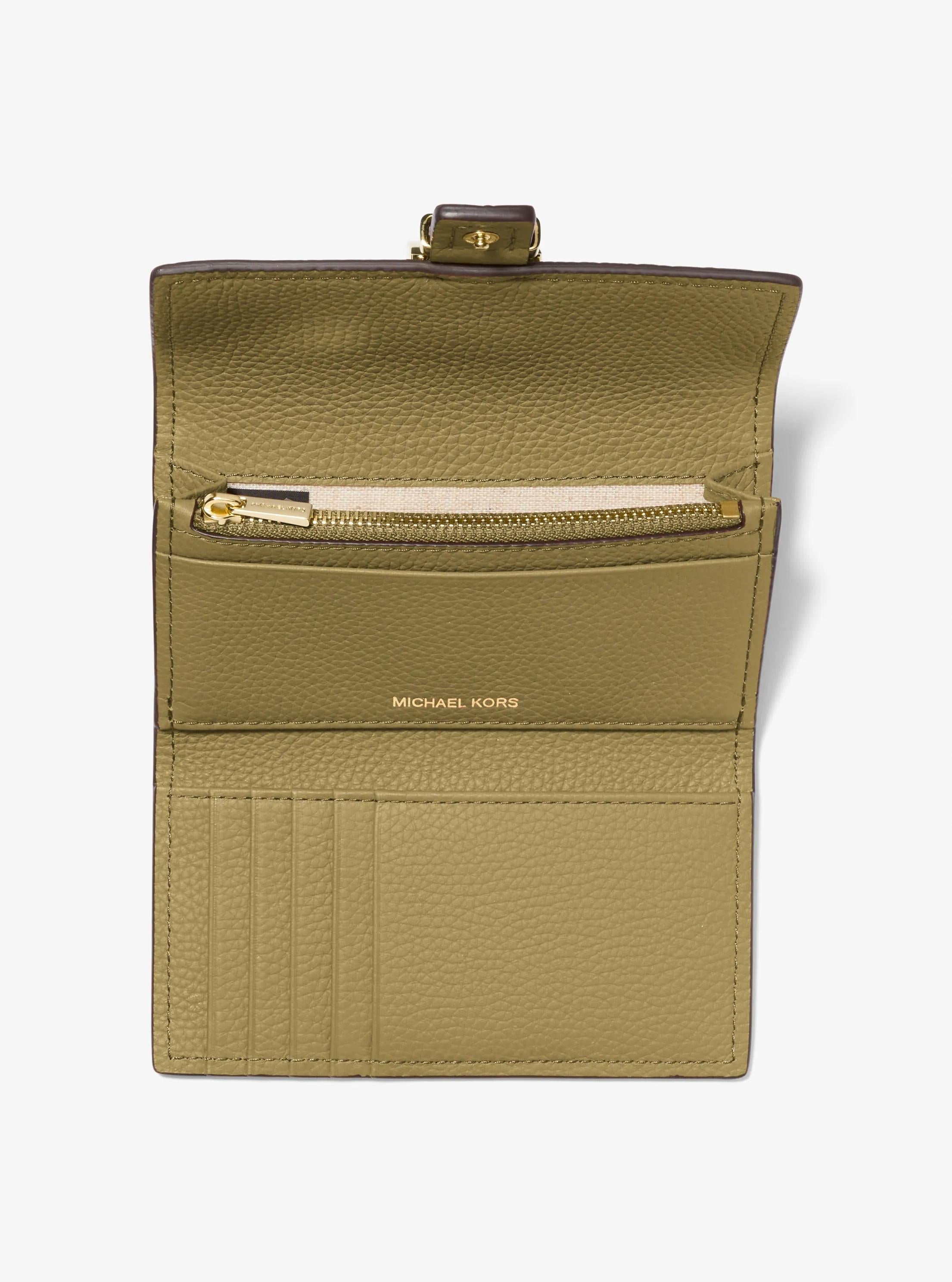 Michael Kors Nolita Medium Pebbled Leather Tri-Fold Wallet