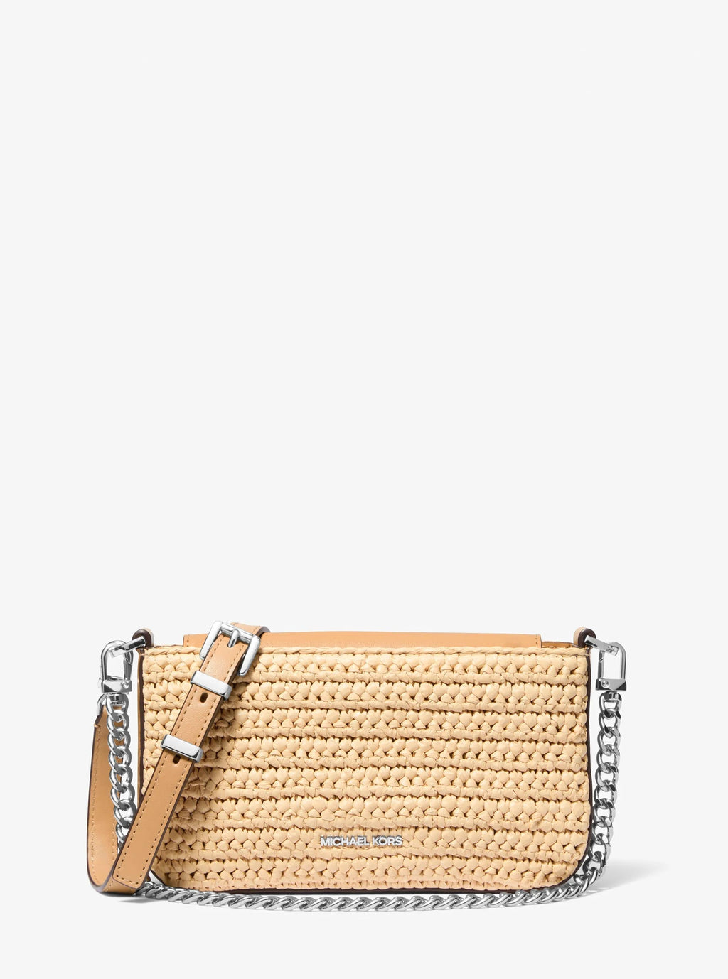 Michael Kors Bryant Small Crocheted Convertible Crossbody Bag Pochette