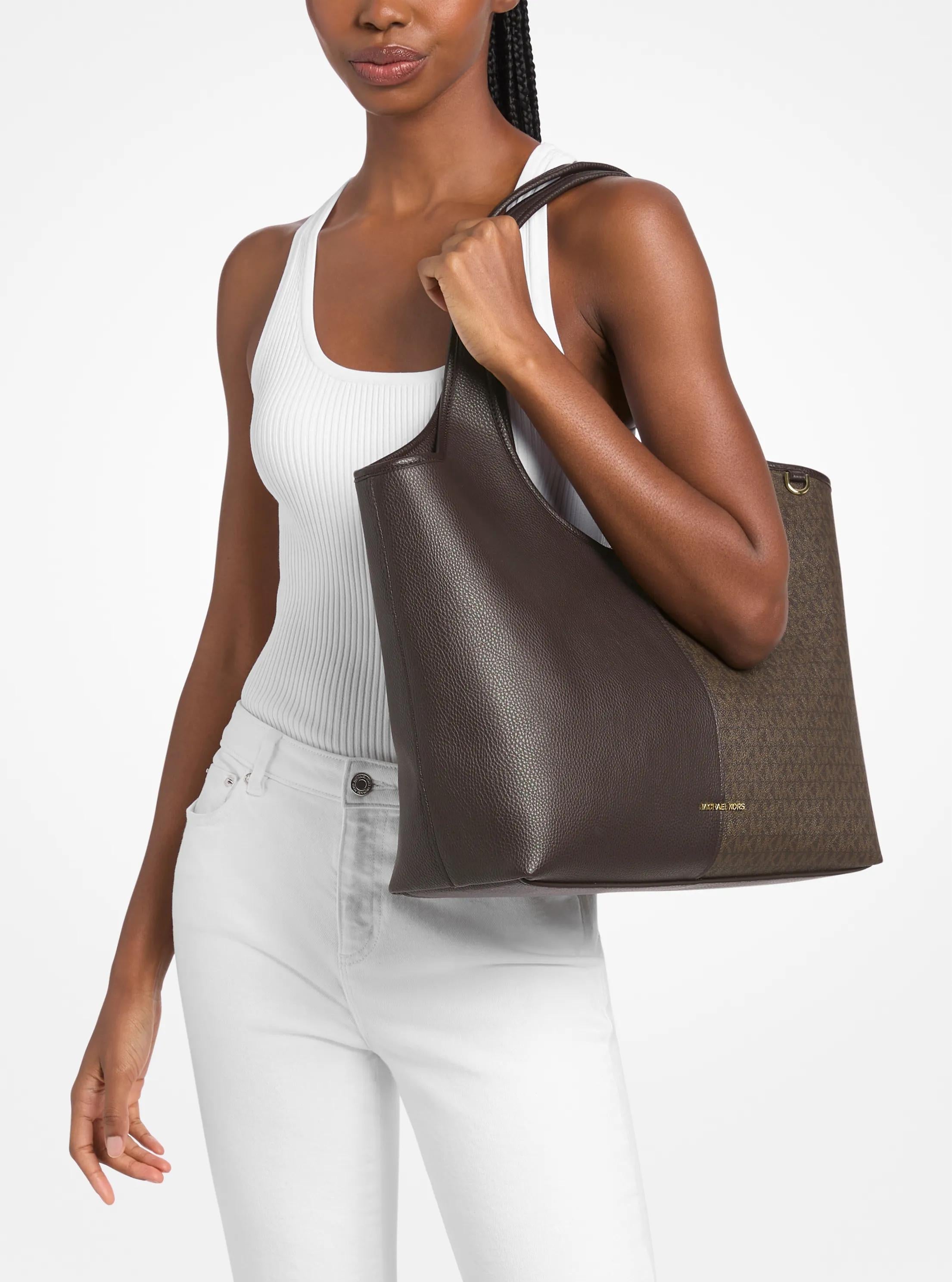 Michael Kors Henly Large Signature Signature Logo and Textured Tote Bag Work Shoulder Bag