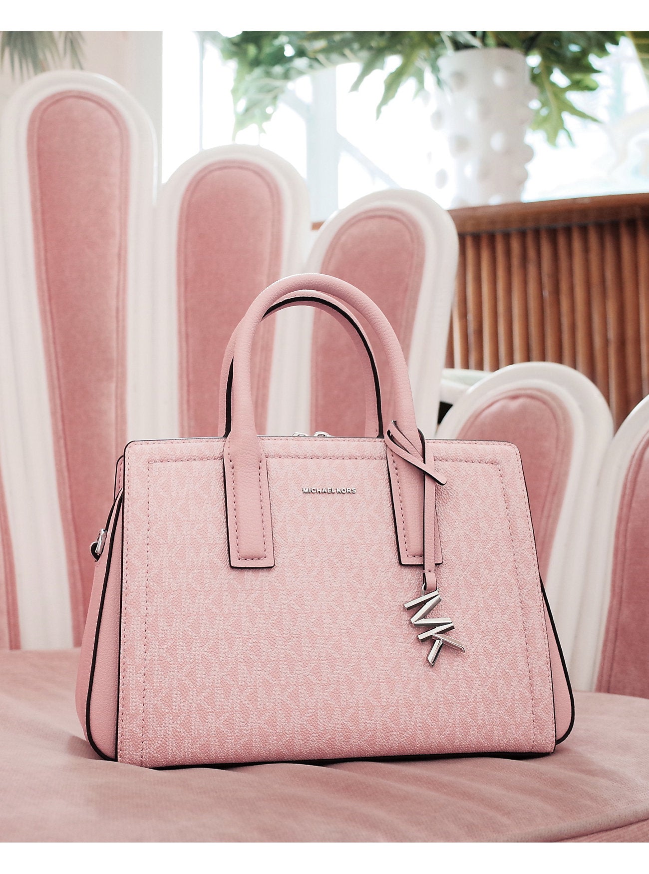 Michael Kors Laila Small Signature Signature Logo Satchel