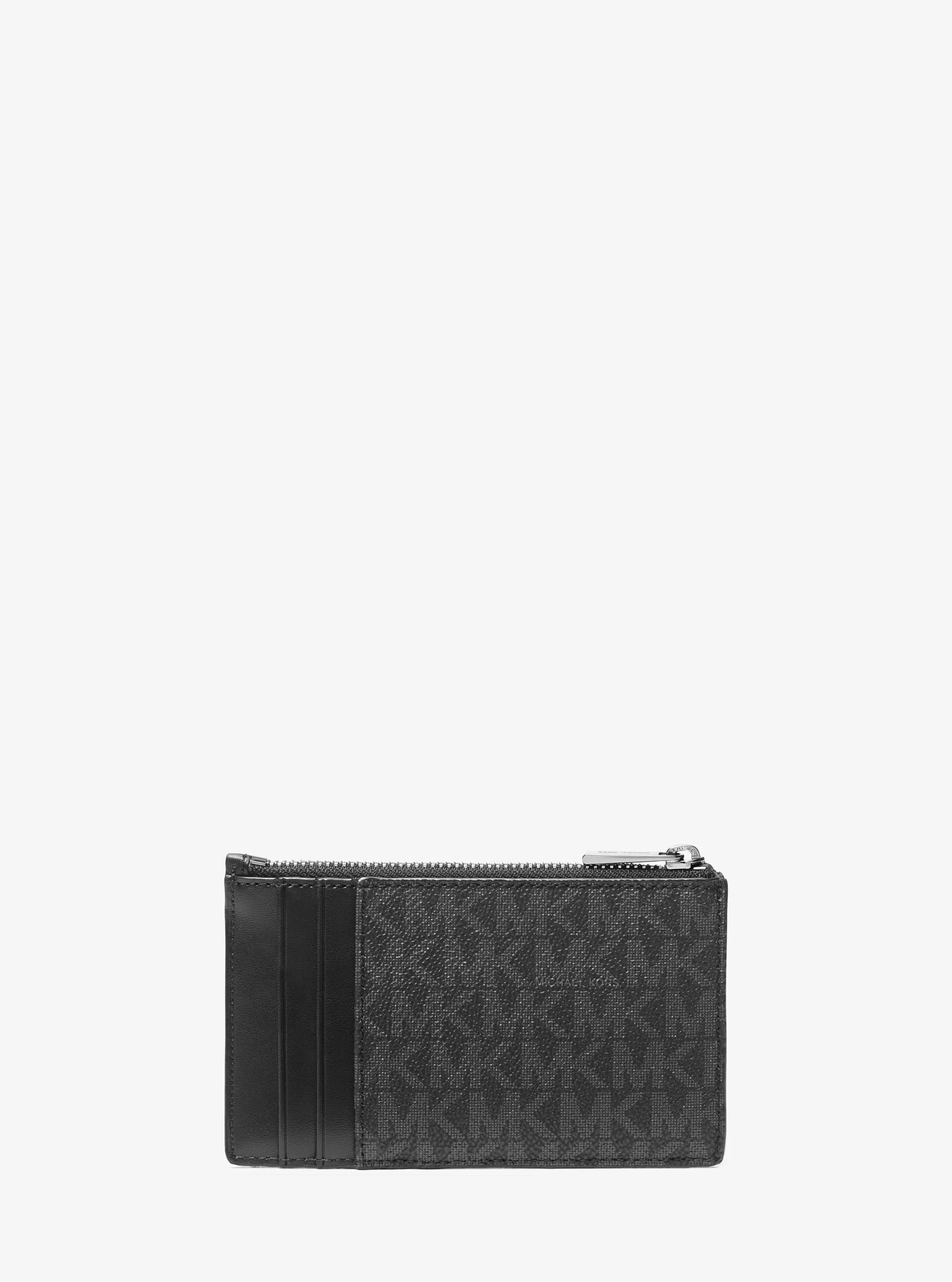 Michael Kors Cooper Slim Signature Signature Logo Zip Wallet