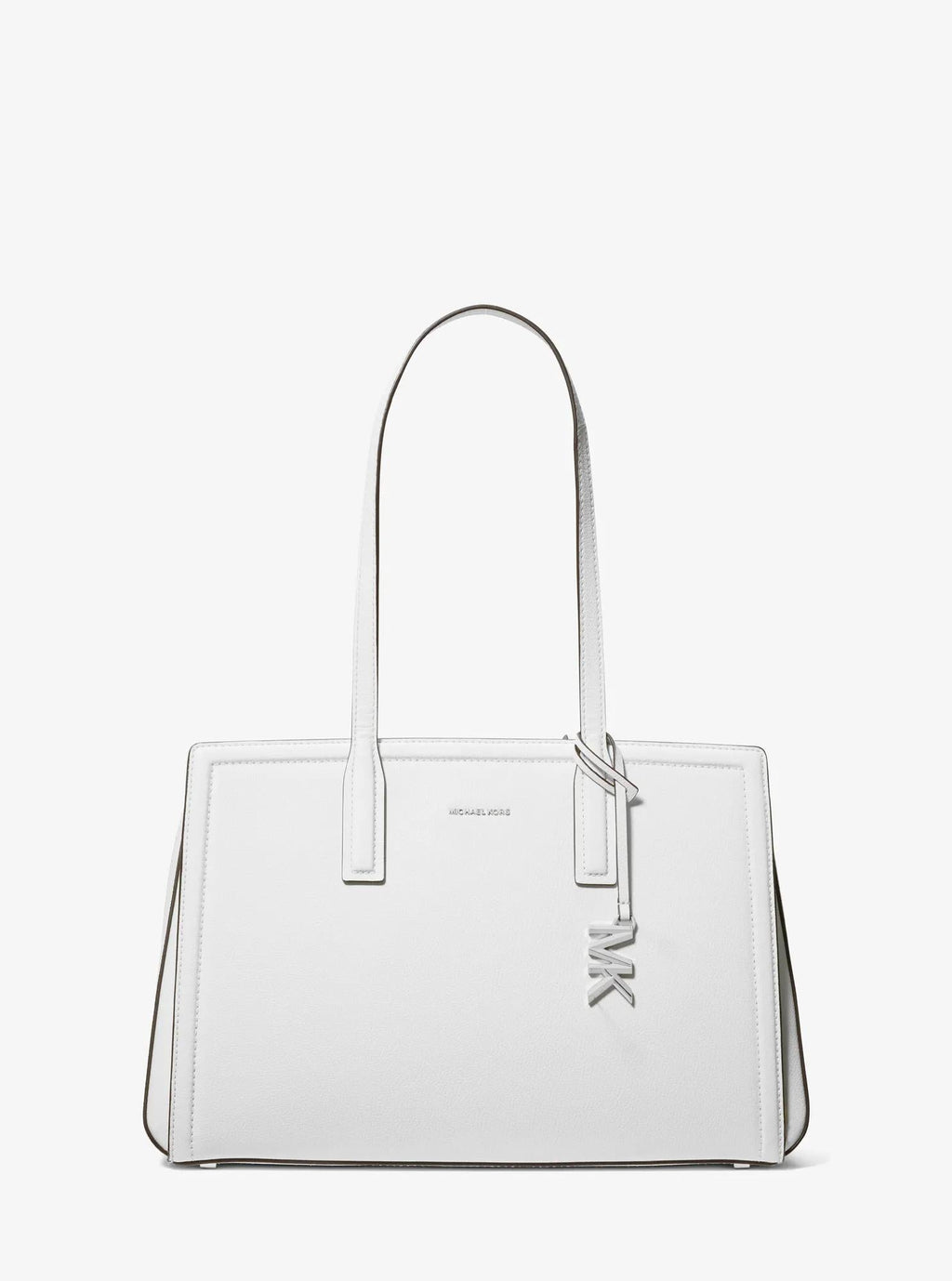 Michael Kors Laila Medium Pebbled Leather Tote Bag Work Shoulder Bag