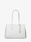 Michael Kors Laila Medium Pebbled Leather Tote Bag Work Shoulder Bag