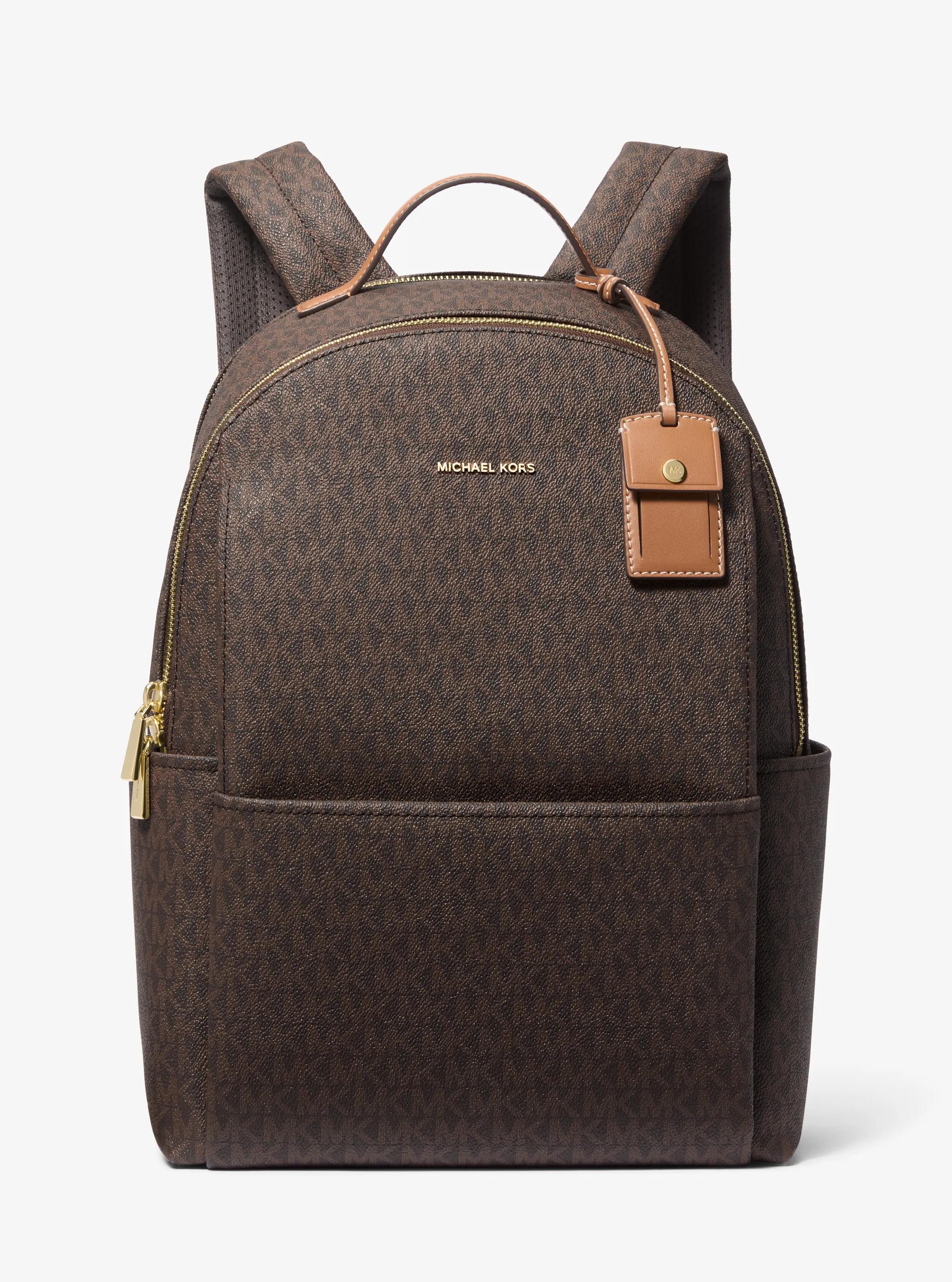 Michael Kors Sable Large Signature Signature Logo Backpack Travel School Bag
