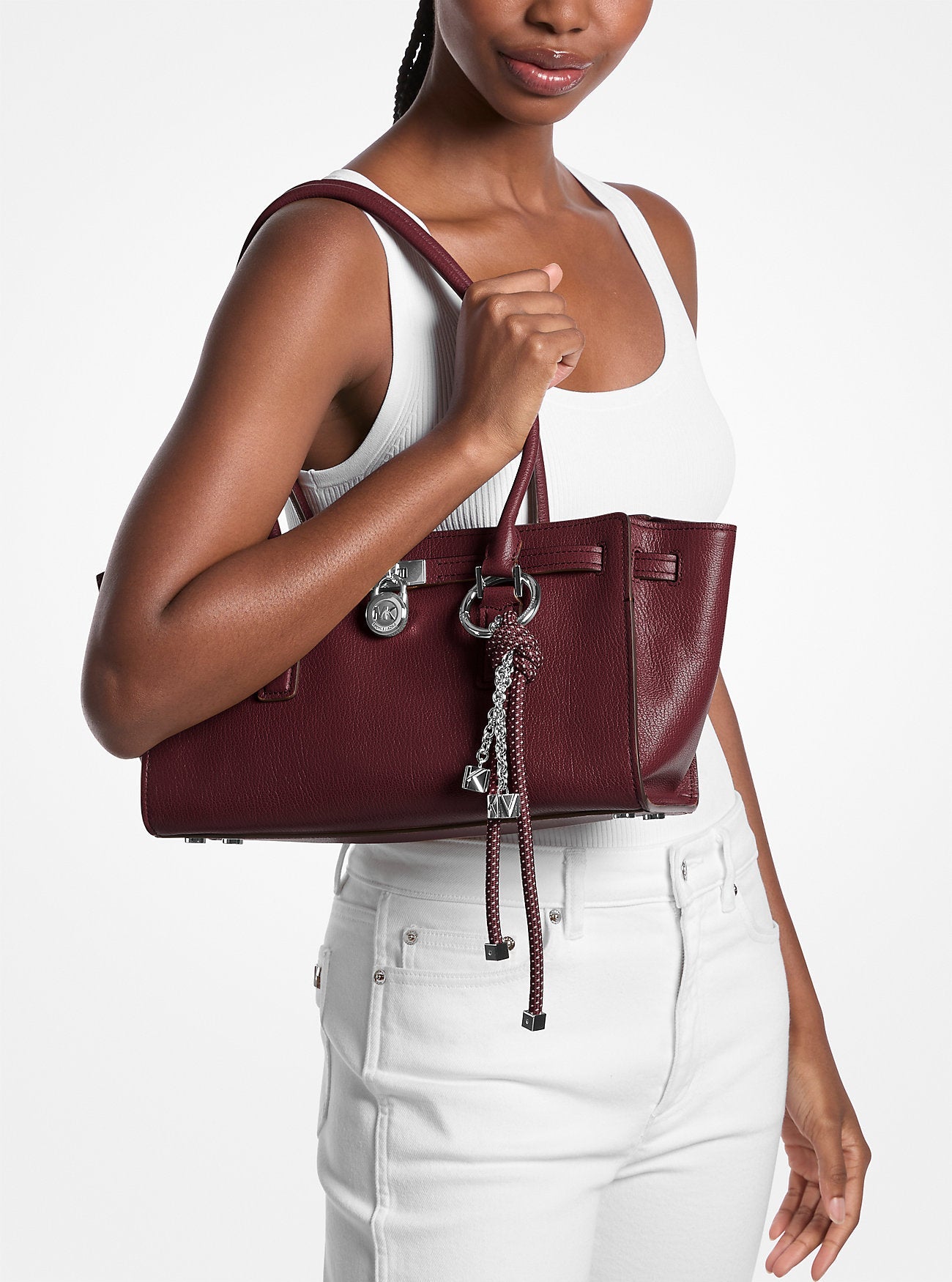Michael Kors Hamilton Moderne Small Leather Satchel