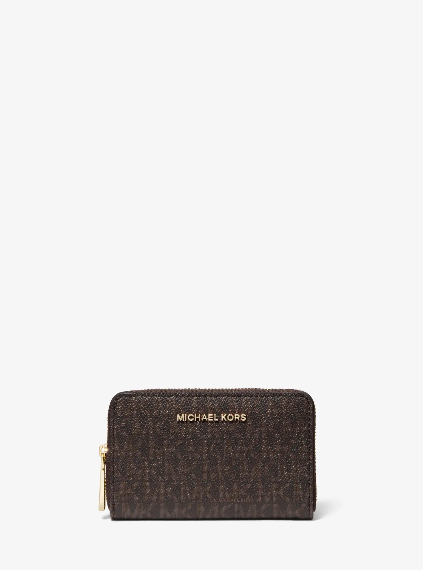 Michael Kors Small Signature Logo and Leather Wallet