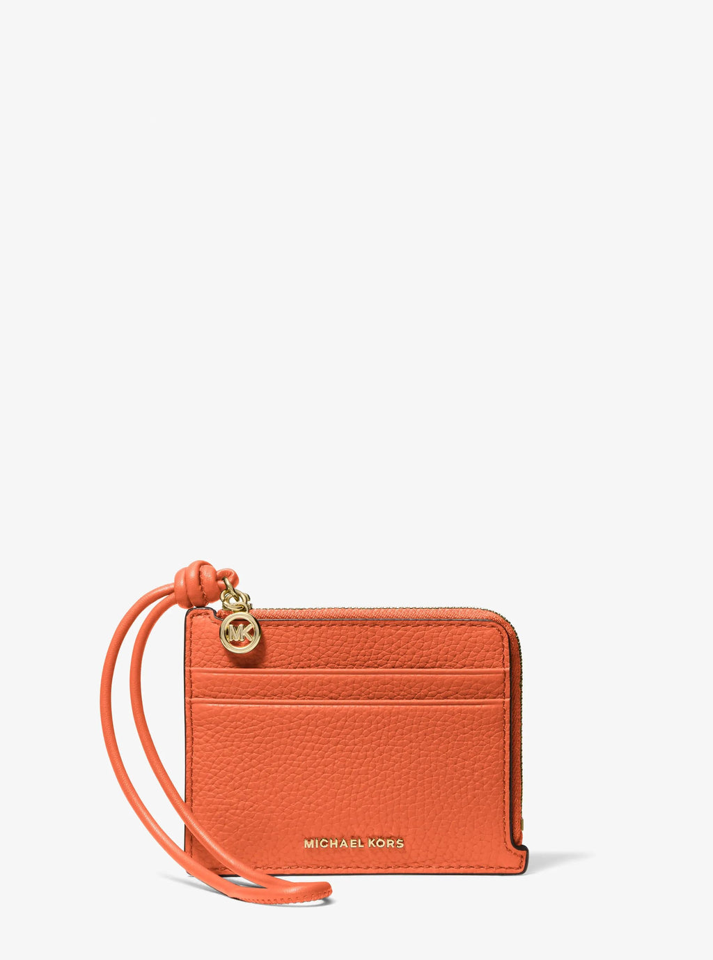 Michael Kors Jet Set Small Pebbled Leather Card Case Wristlet