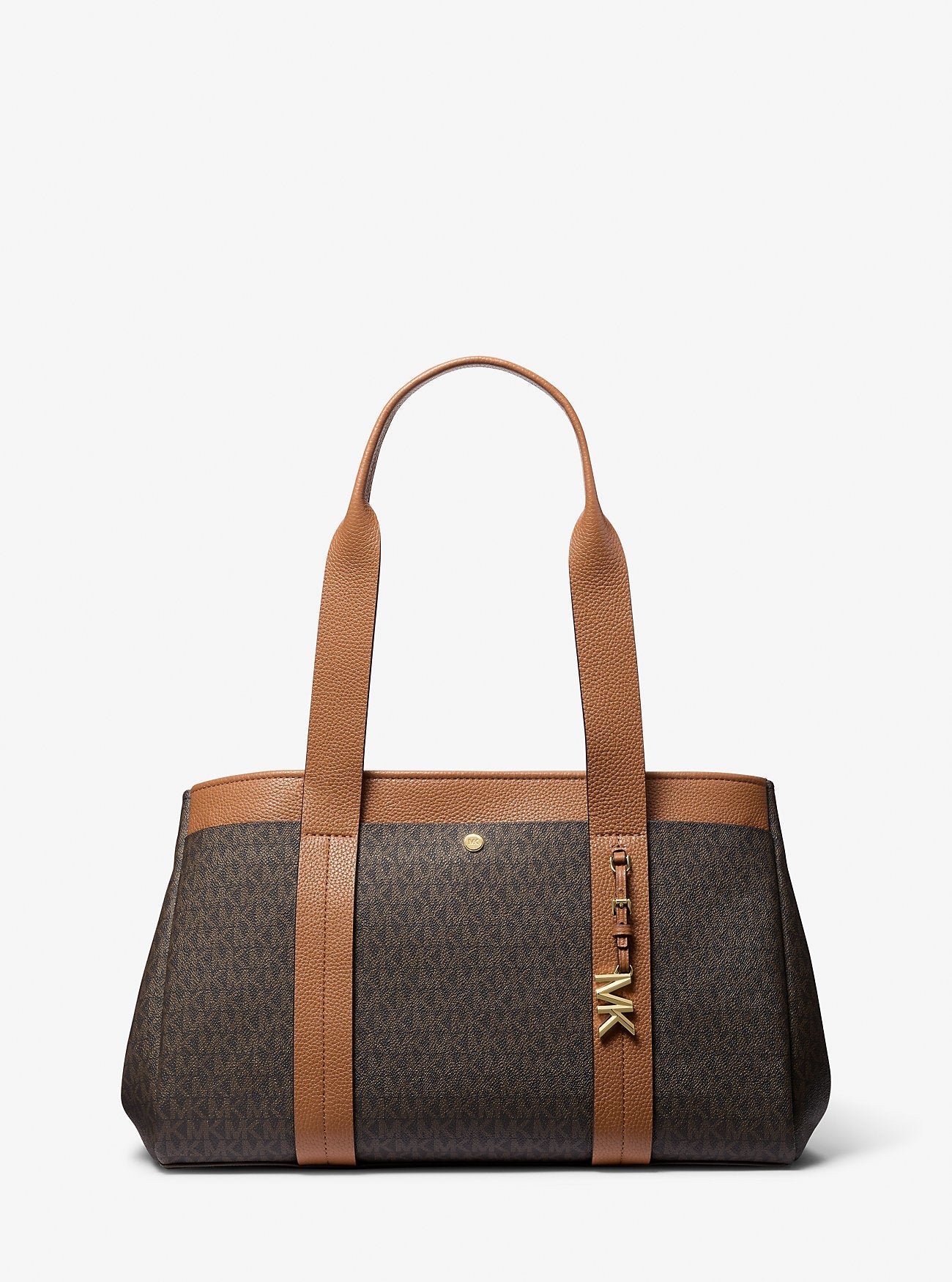 Michael Kors Romee Large Signature Signature Logo and Leather Tote Bag Work Shoulder Bag
