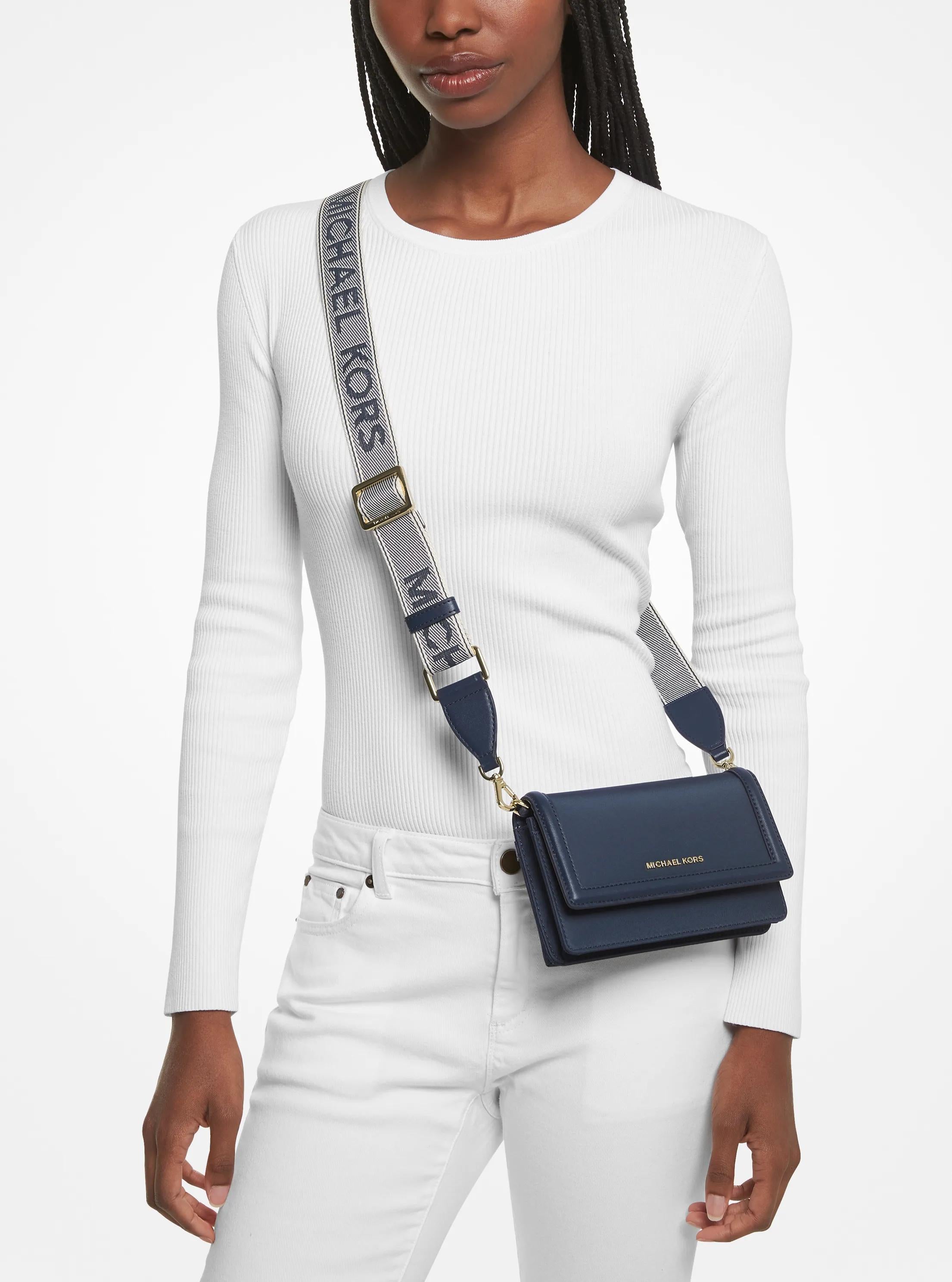 Michael Kors Jet Set Small Nylon Gabardine Phone Crossbody Bag Bag Bag
