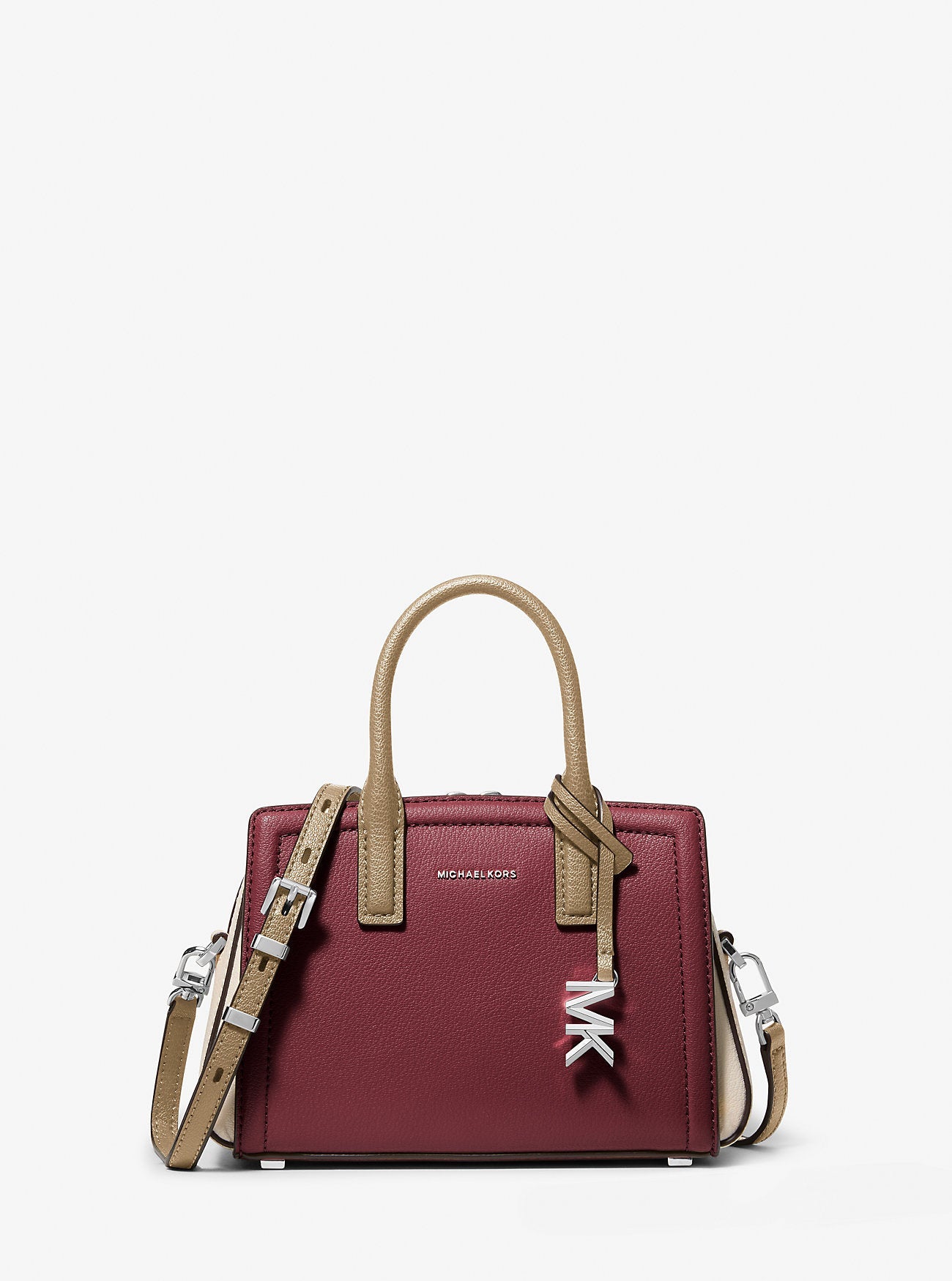 Michael Kors Laila Extra-Small Color-Block Leather Crossbody Bag Bag