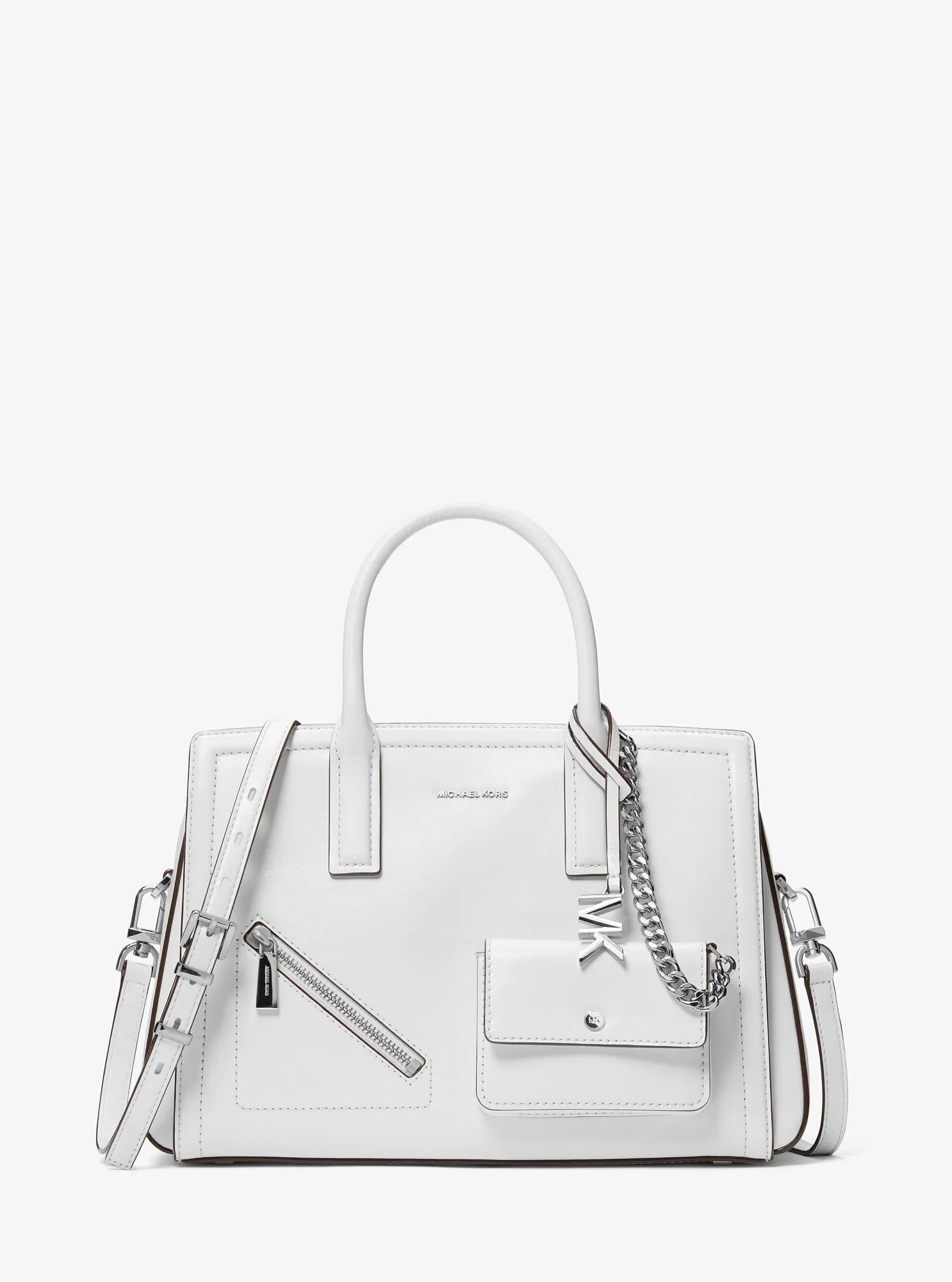 Michael Kors Laila Medium Leather Satchel with Card Case