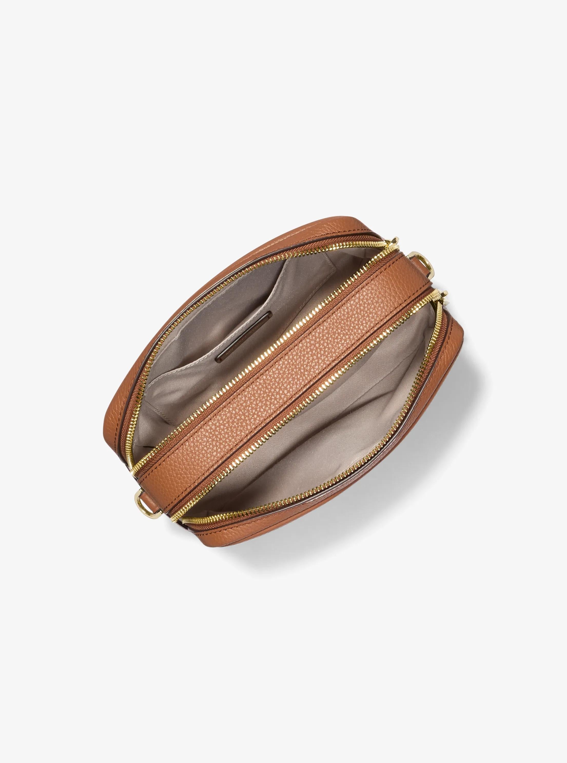Michael Kors Bryant Medium Pebbled Leather Camera Crossbody Bag Bag