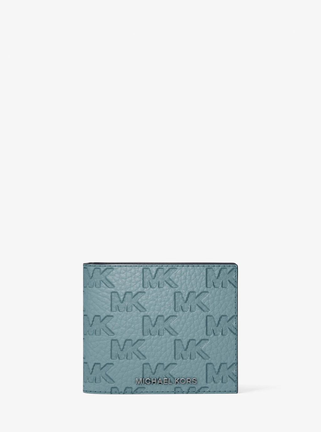 Michael Kors Hudson Signature Logo Embossed Leather Billfold Wallet and Passcase