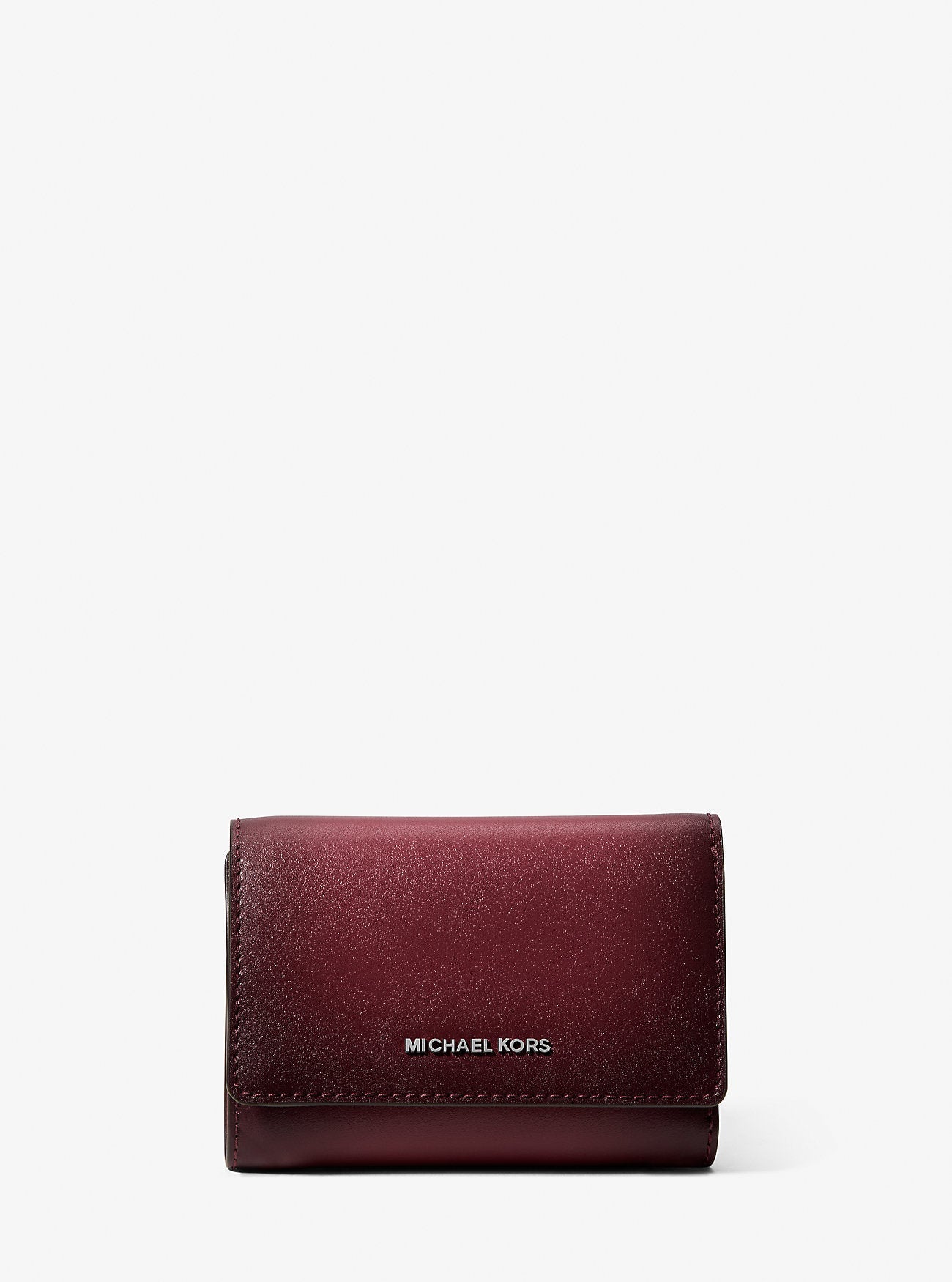 Michael Kors Bryant Medium Burnished Leather Tri-Fold Wallet