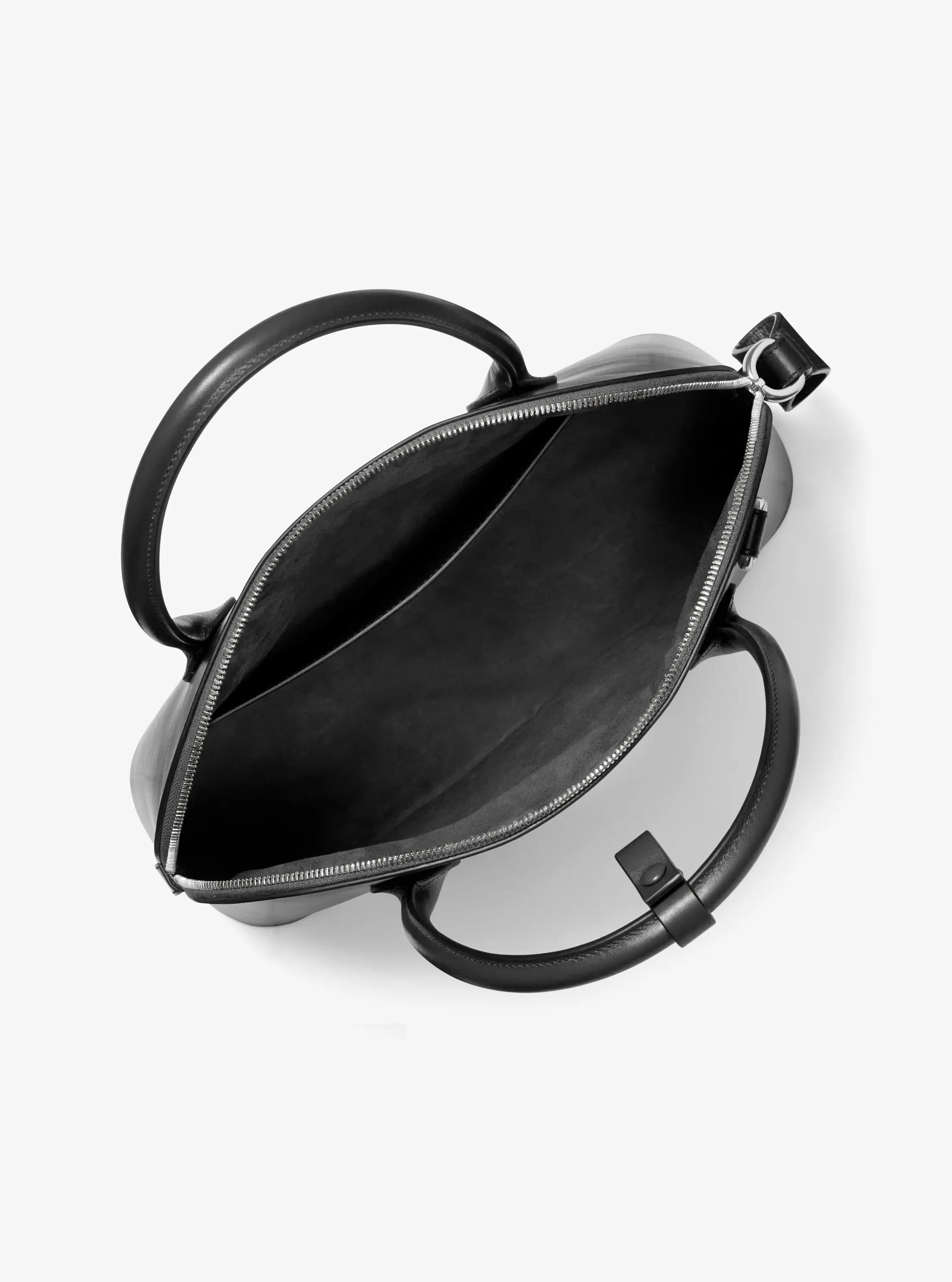 Michael Kors Kaitlin Large Leather Dome Satchel