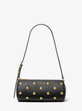 Michael Kors Izzy Small Studded Pebbled Leather Barrel Pochette