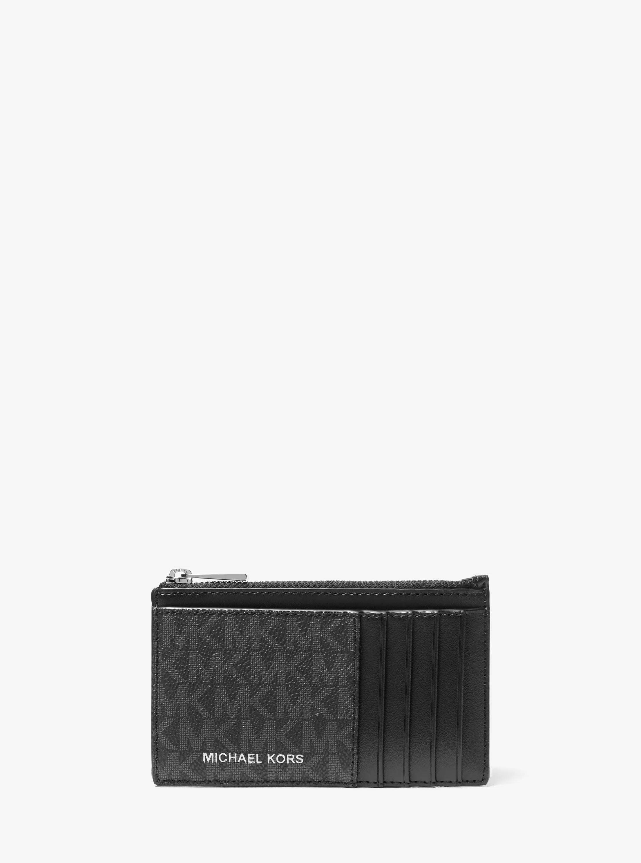 Michael Kors Cooper Slim Signature Signature Logo Zip Wallet