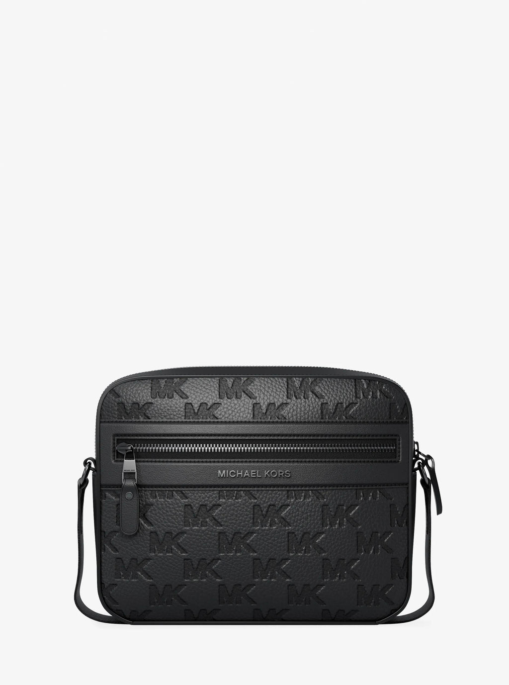 Michael Kors Jet Set Signature Logo Embossed Leather Crossbody Bag Bag