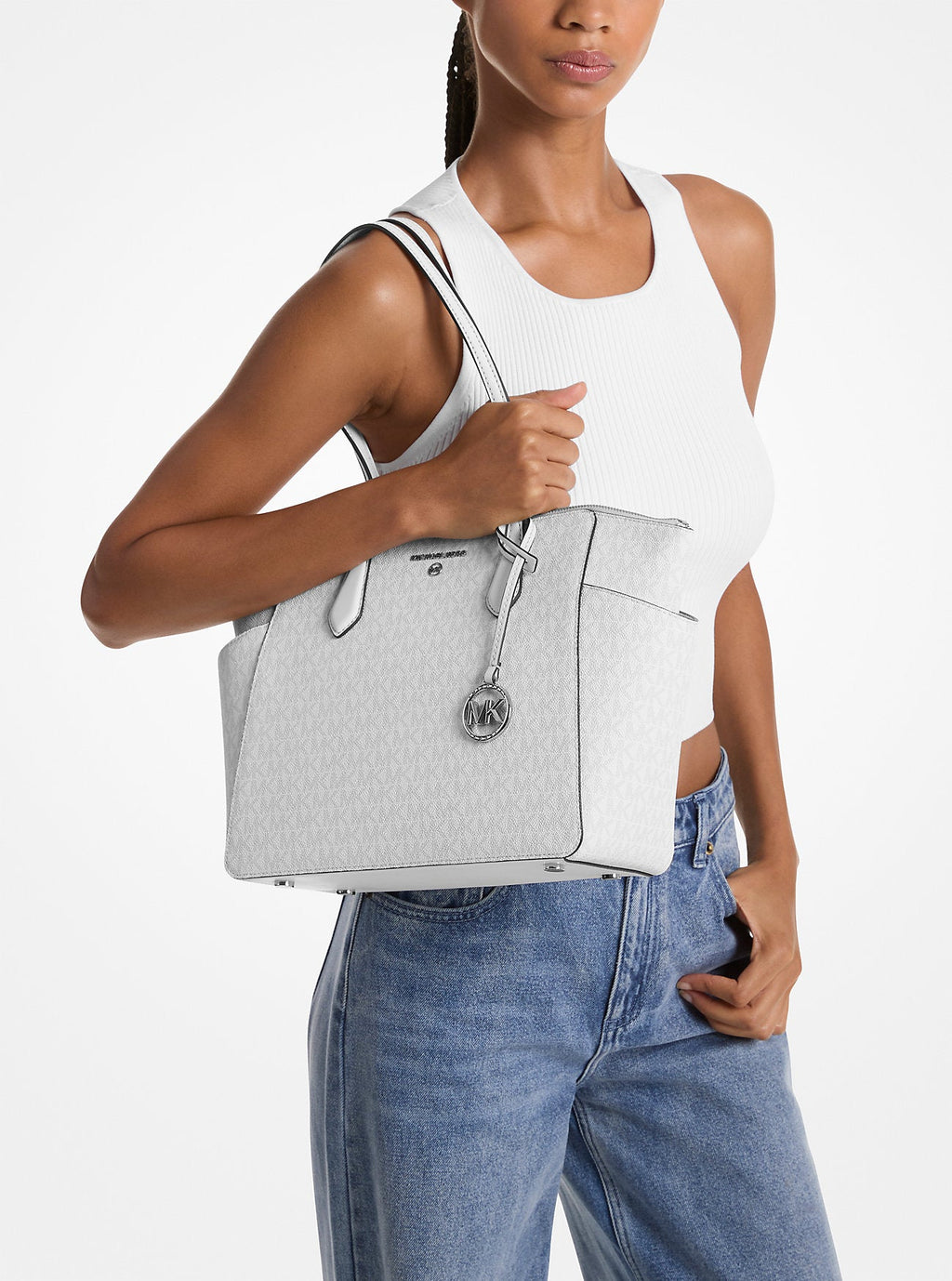 Michael Kors Marilyn Medium Signature Signature Logo Tote Bag Work Shoulder Bag