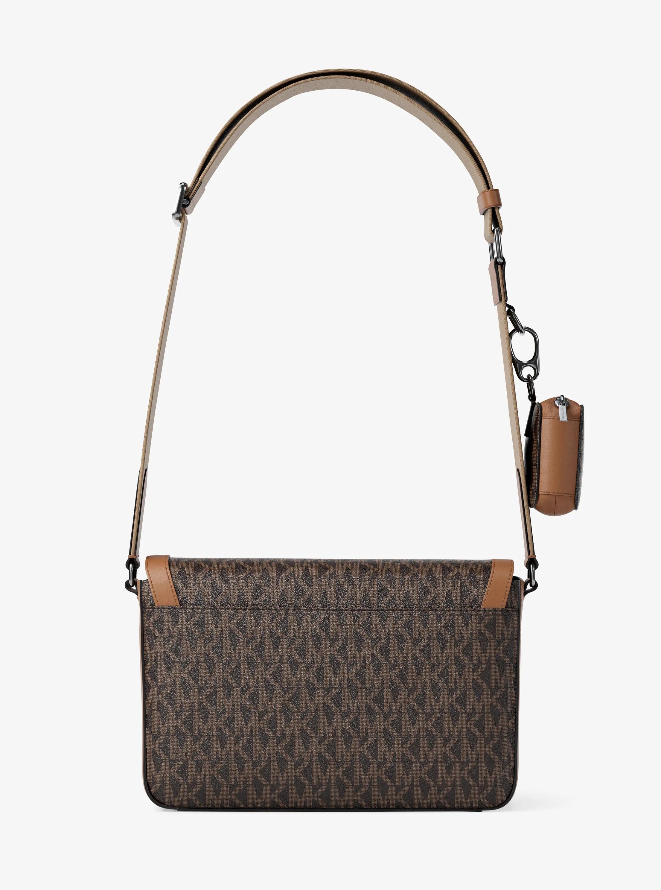 Michael Kors Hudson Mini Signature Signature Logo Crossbody Bag Bag With Airpod Case for Apple Airpods Pro