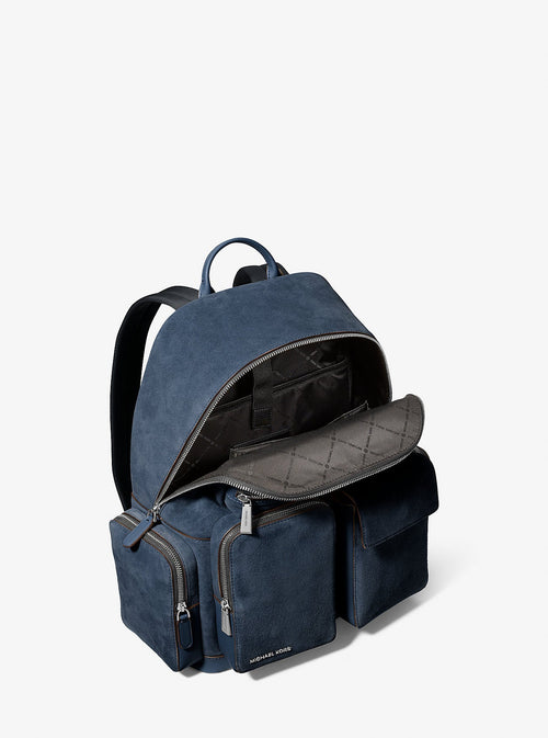 Michael Kors Dakota Medium Suede Cargo Backpack Travel School Bag