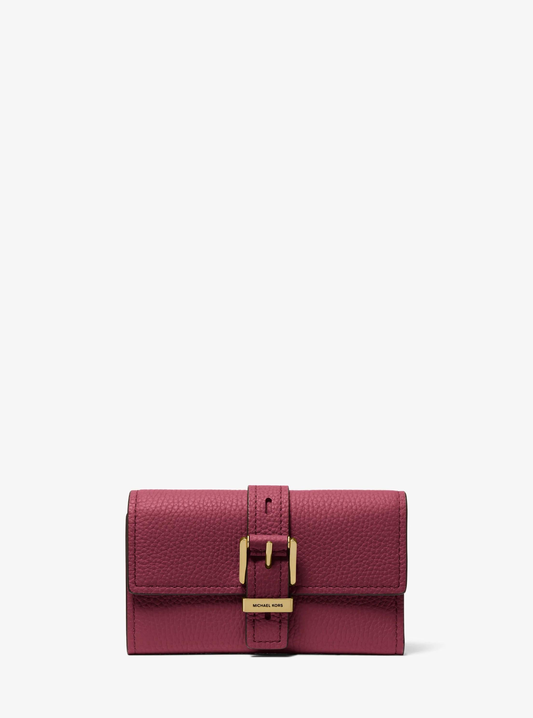 Michael Kors Nolita Medium Pebbled Leather Tri-Fold Wallet