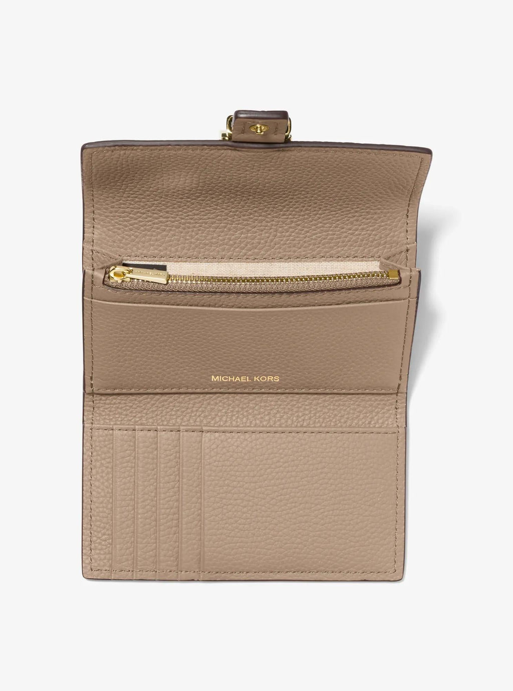 Michael Kors Nolita Medium Pebbled Leather Tri-Fold Wallet