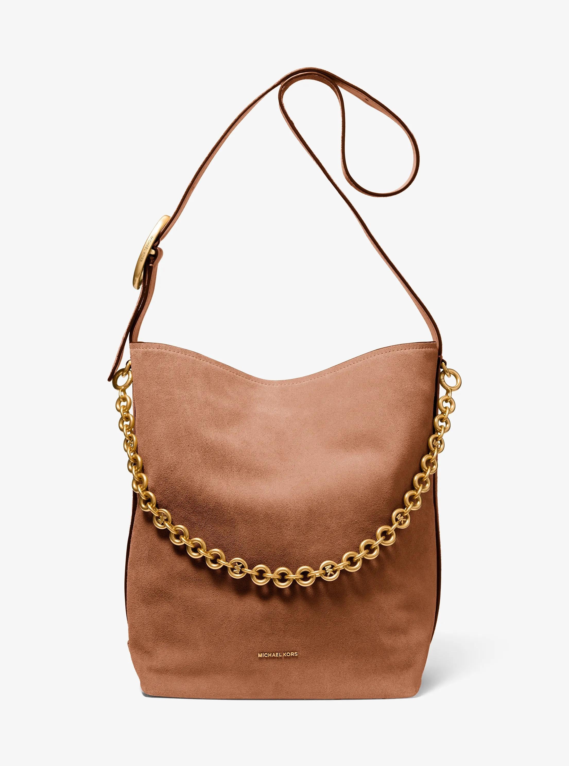 Michael Kors Nolita Large Suede Bucket Tote Bag Work Shoulder Bag
