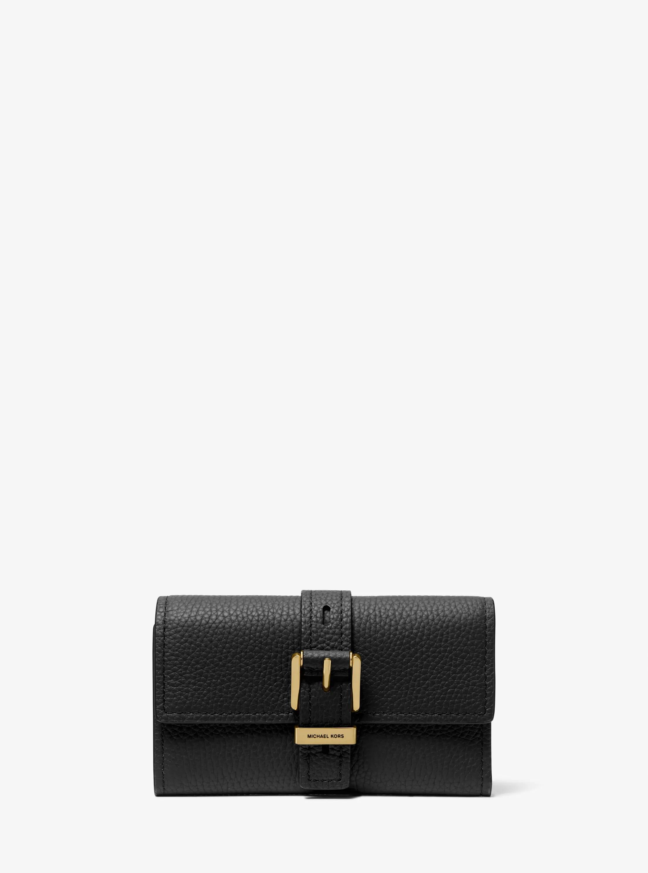 Michael Kors Nolita Medium Pebbled Leather Tri-Fold Wallet