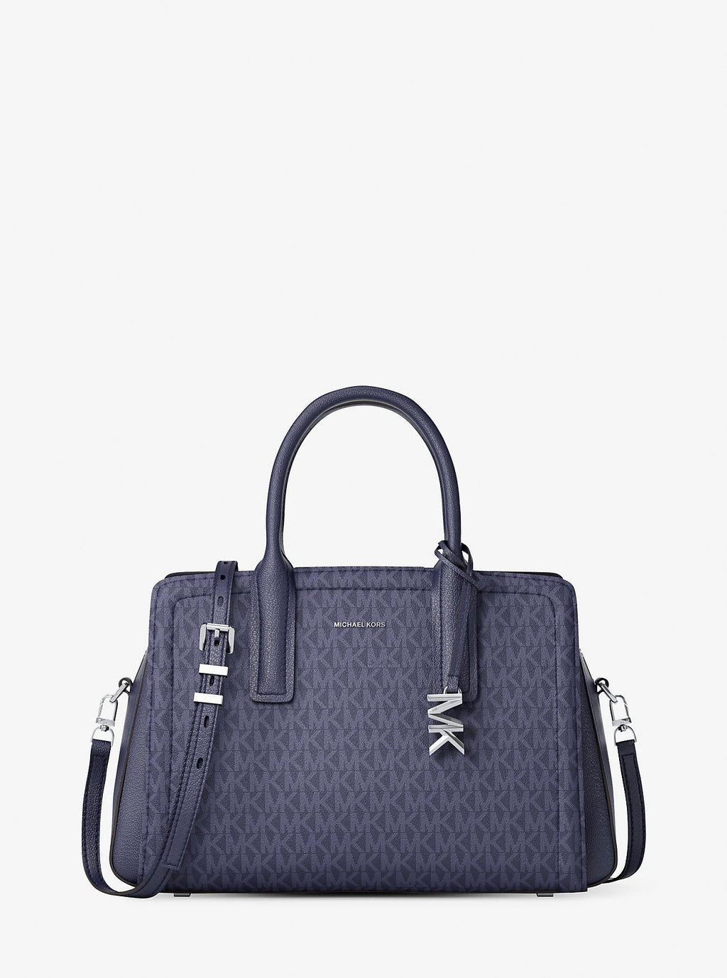 Michael Kors Laila Medium Signature Signature Logo Satchel