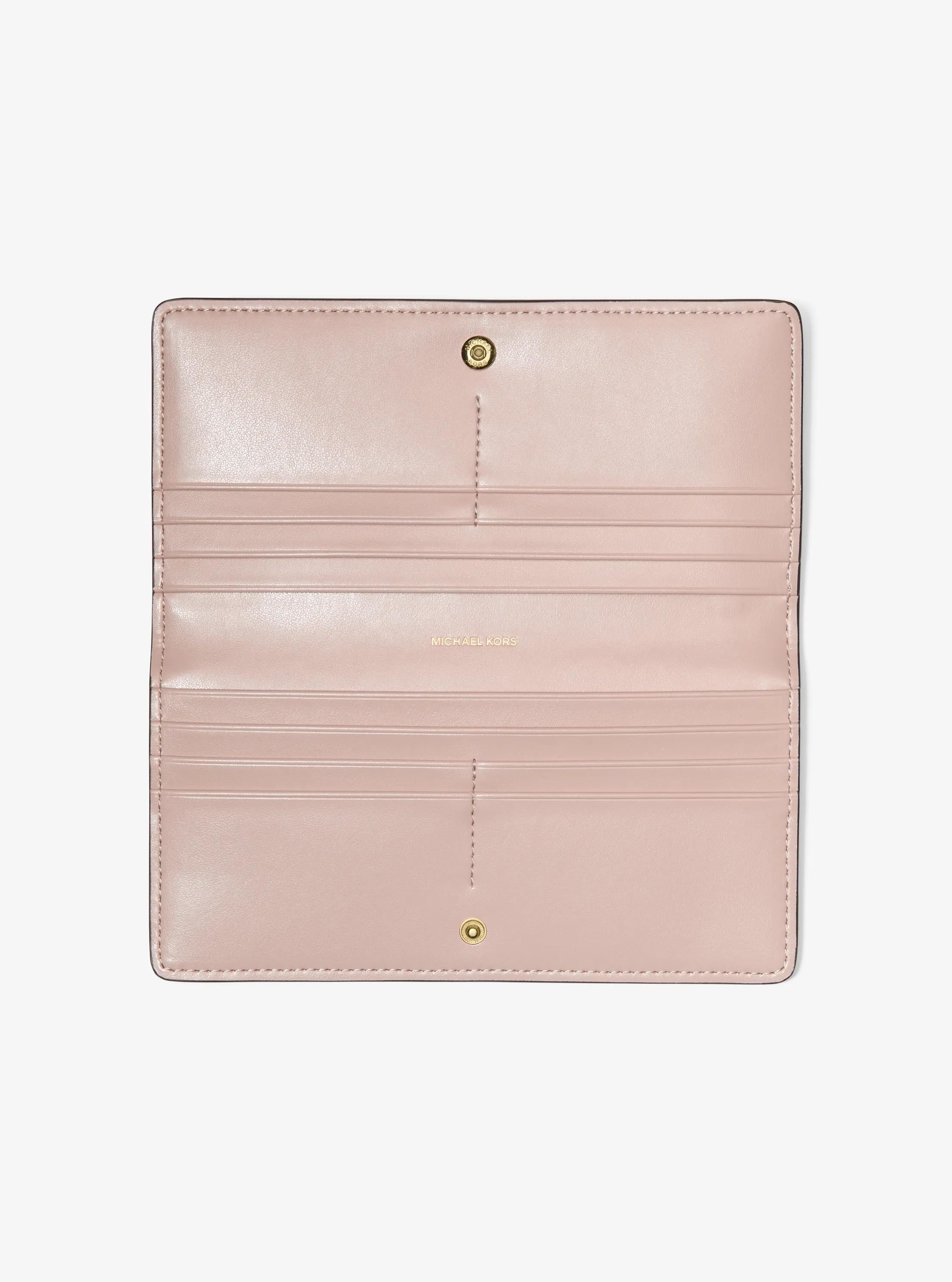 Michael Kors Bryant Large Pebbled Leather Snap-Front Wallet