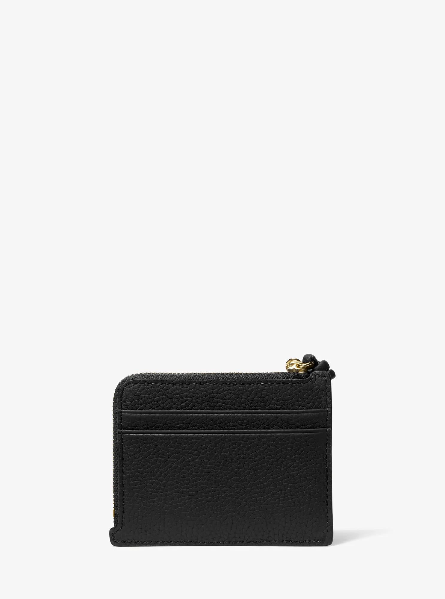 Michael Kors Jet Set Small Pebbled Leather Card Case Wristlet