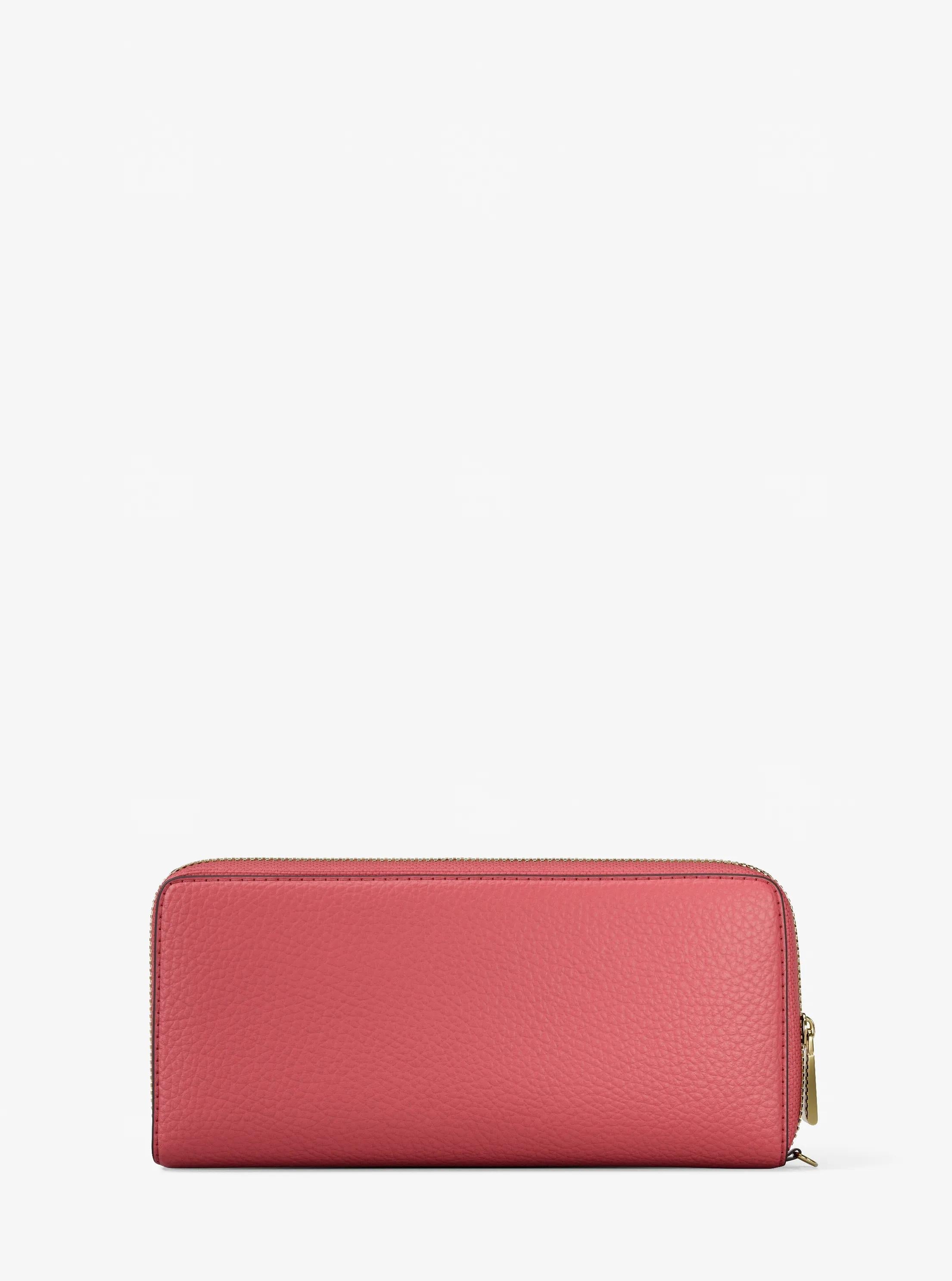 Michael Kors Jet Set Travel Large Pebbled Leather Continental Wallet