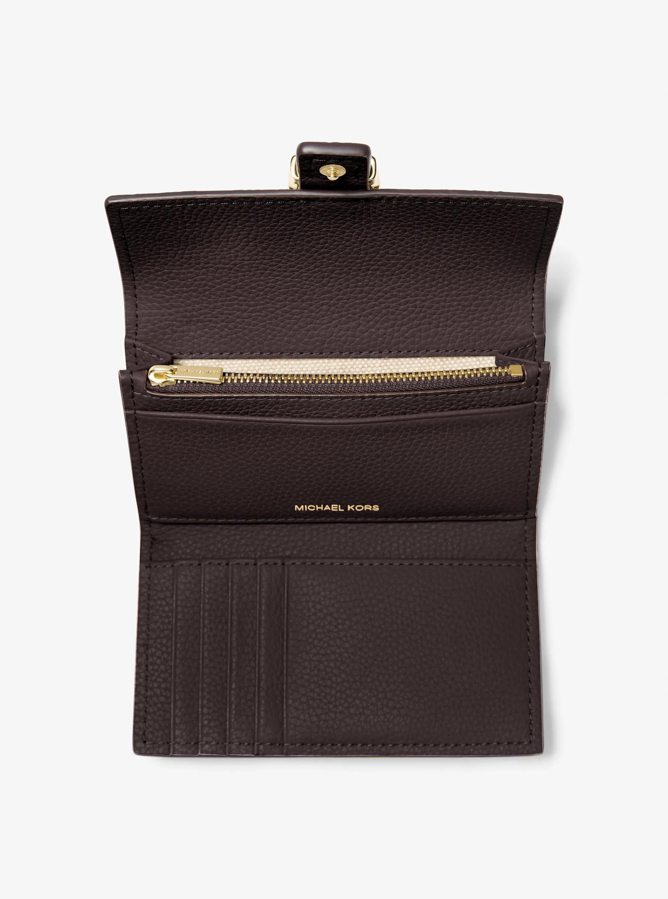Michael Kors Nolita Medium Pebbled Leather Tri-Fold Wallet