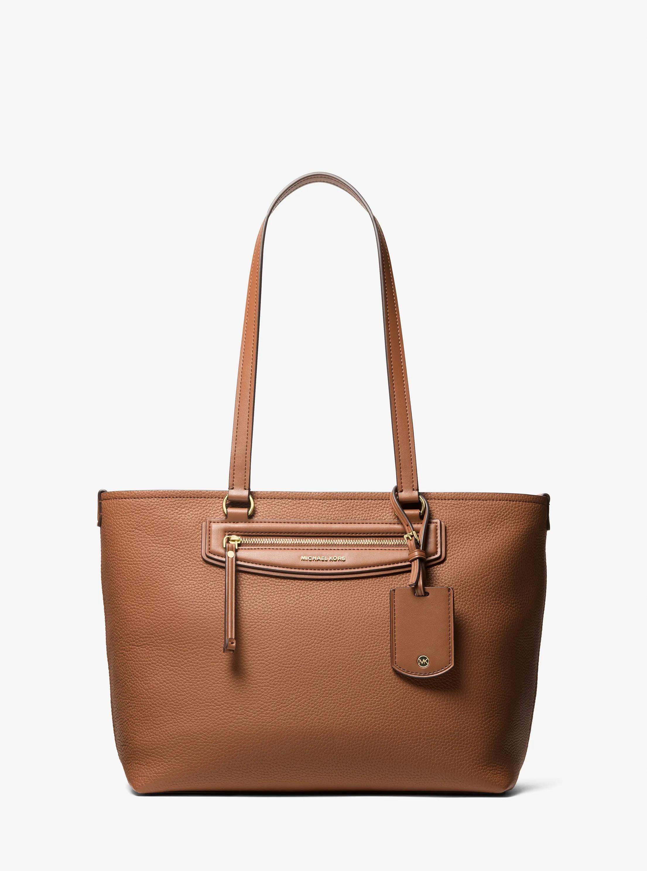 Michael Kors Jet Set Travel Medium Pebbled Leather Tote Bag Work Shoulder Bag