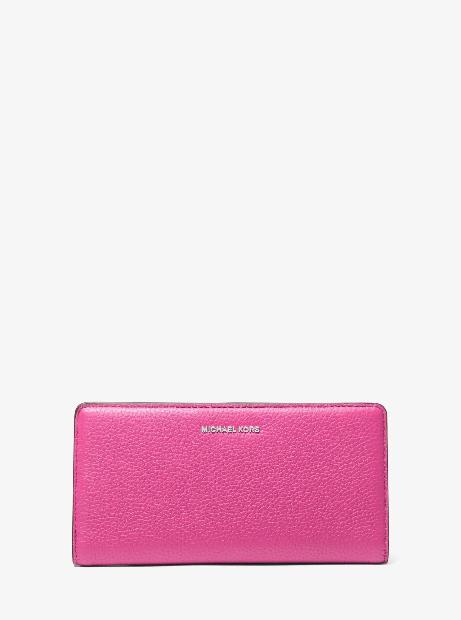 Michael Kors Bryant Large Pebbled Leather Snap-Front Wallet